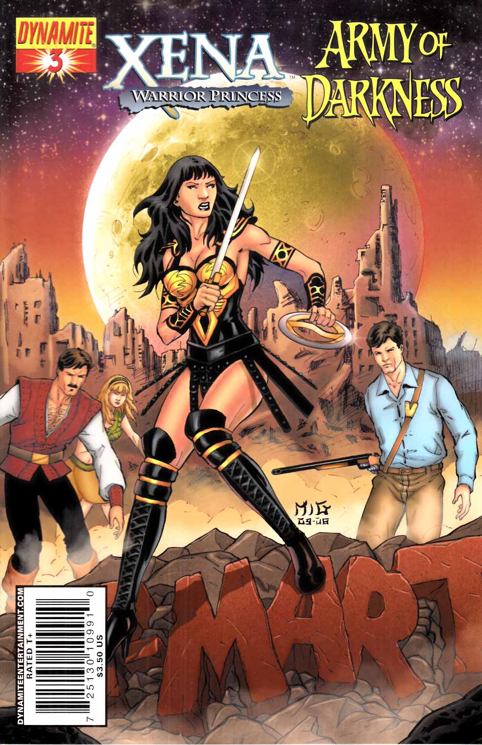 Xena Army of Darkness What Again #3 Cover A Fine (6.0) [Dynamite Comic] LARGE