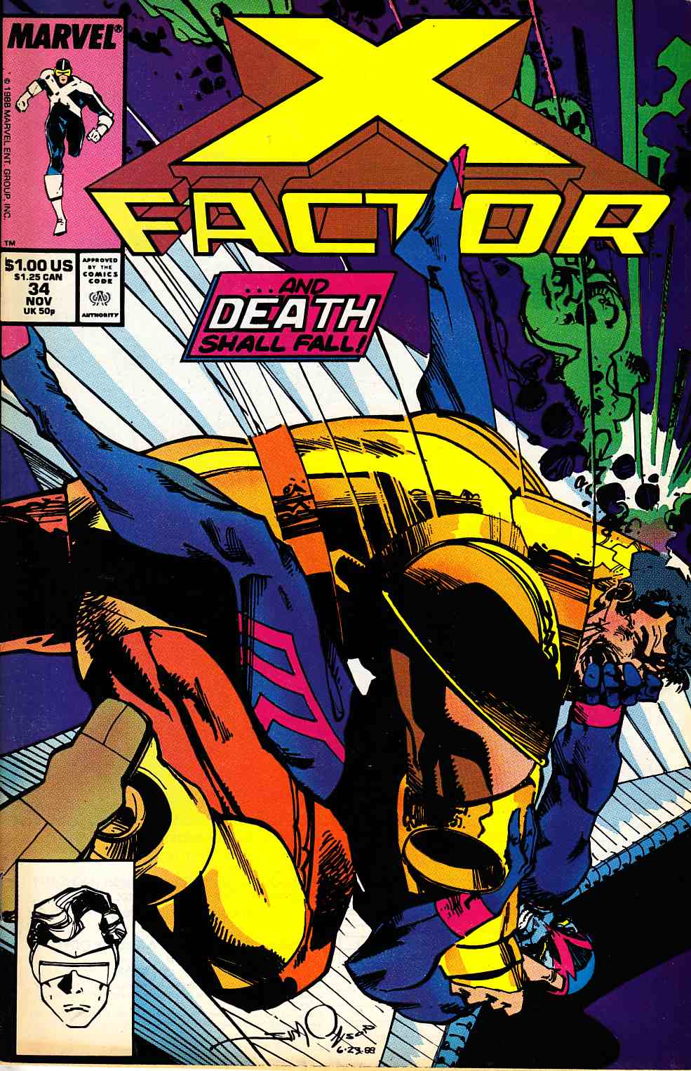 X-Factor #34 Near Mint Minus (9.2) [Marvel Comic] LARGE