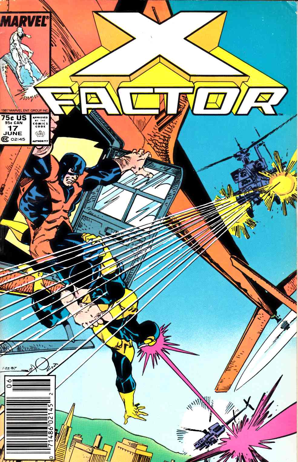 X-Factor #17 Newsstand Edition Fine (6.0) [Marvel Comic] THUMBNAIL