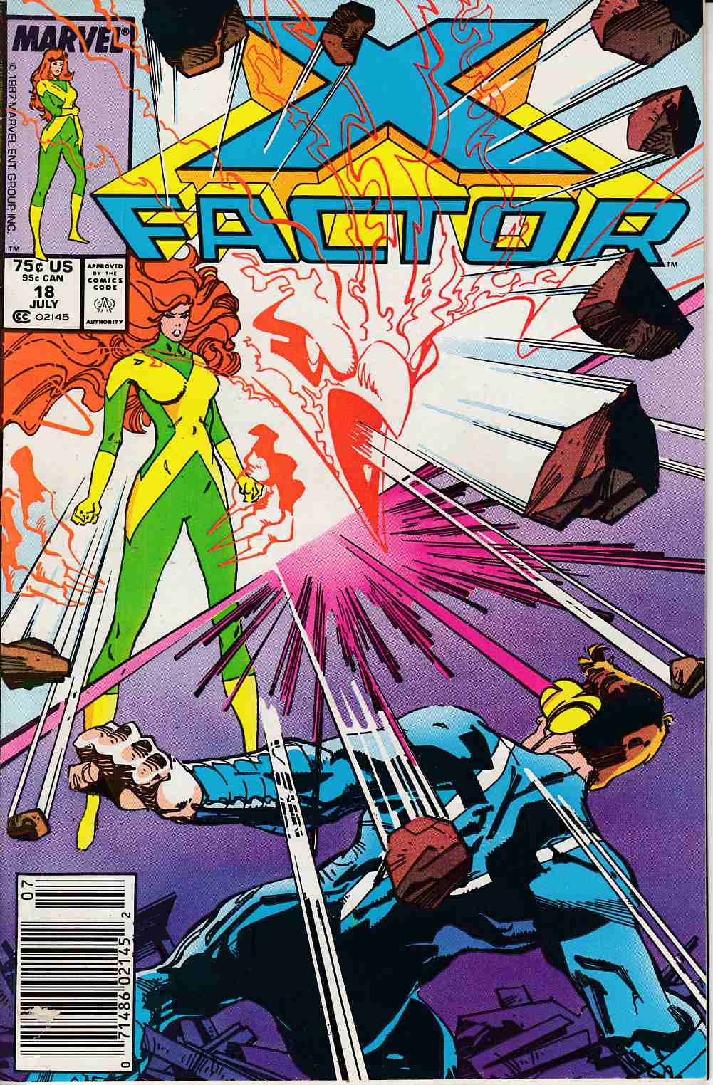 X-Factor #18 Newsstand Edition Very Good/Fine (5.0) [Marvel Comic] THUMBNAIL