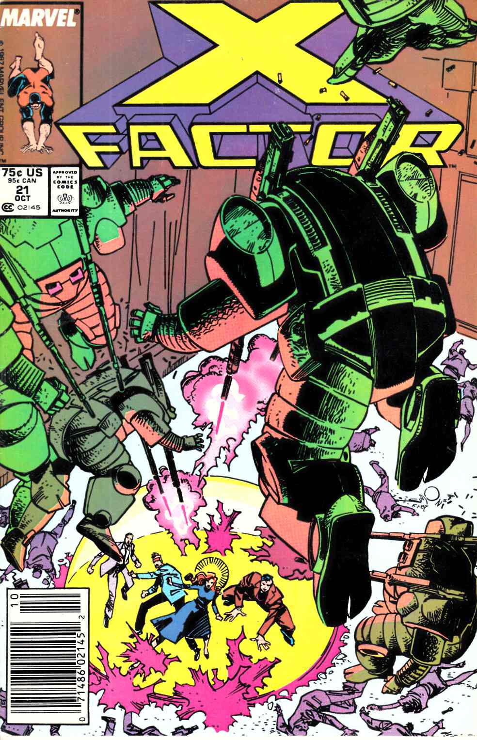 X-Factor #21 Newsstand Edition Very Fine (8.0) [Marvel Comic] THUMBNAIL