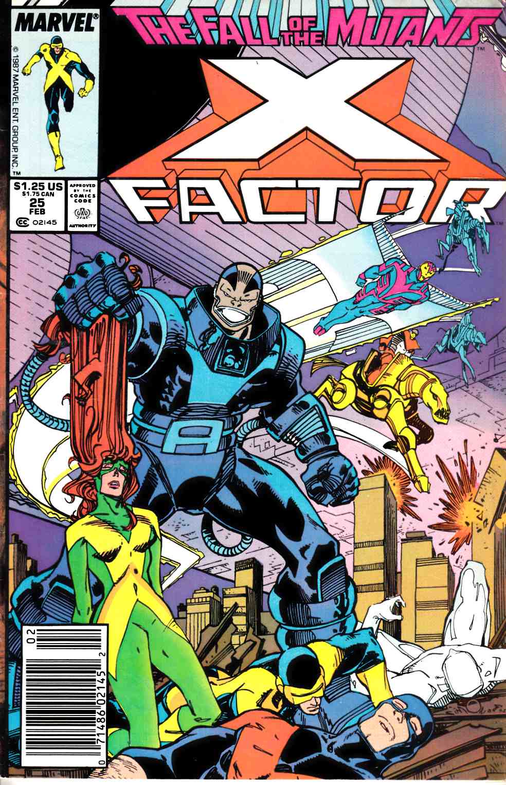 X-Factor #25 Newsstand Edition Fine (6.0) [Marvel Comic] LARGE