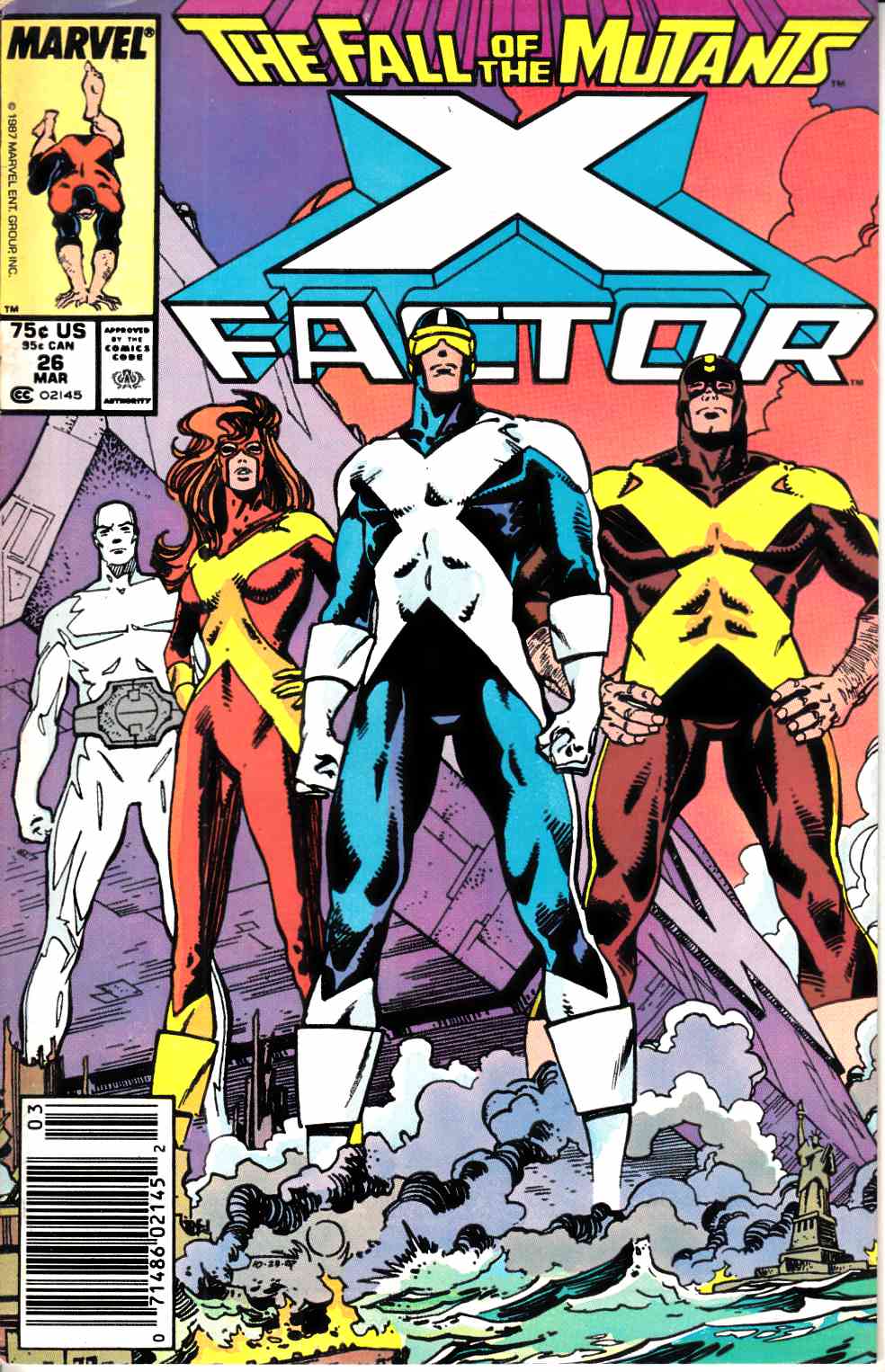 X-Factor #26 Newsstand Edition Fine/Very Fine (7.0) [Marvel Comic] THUMBNAIL