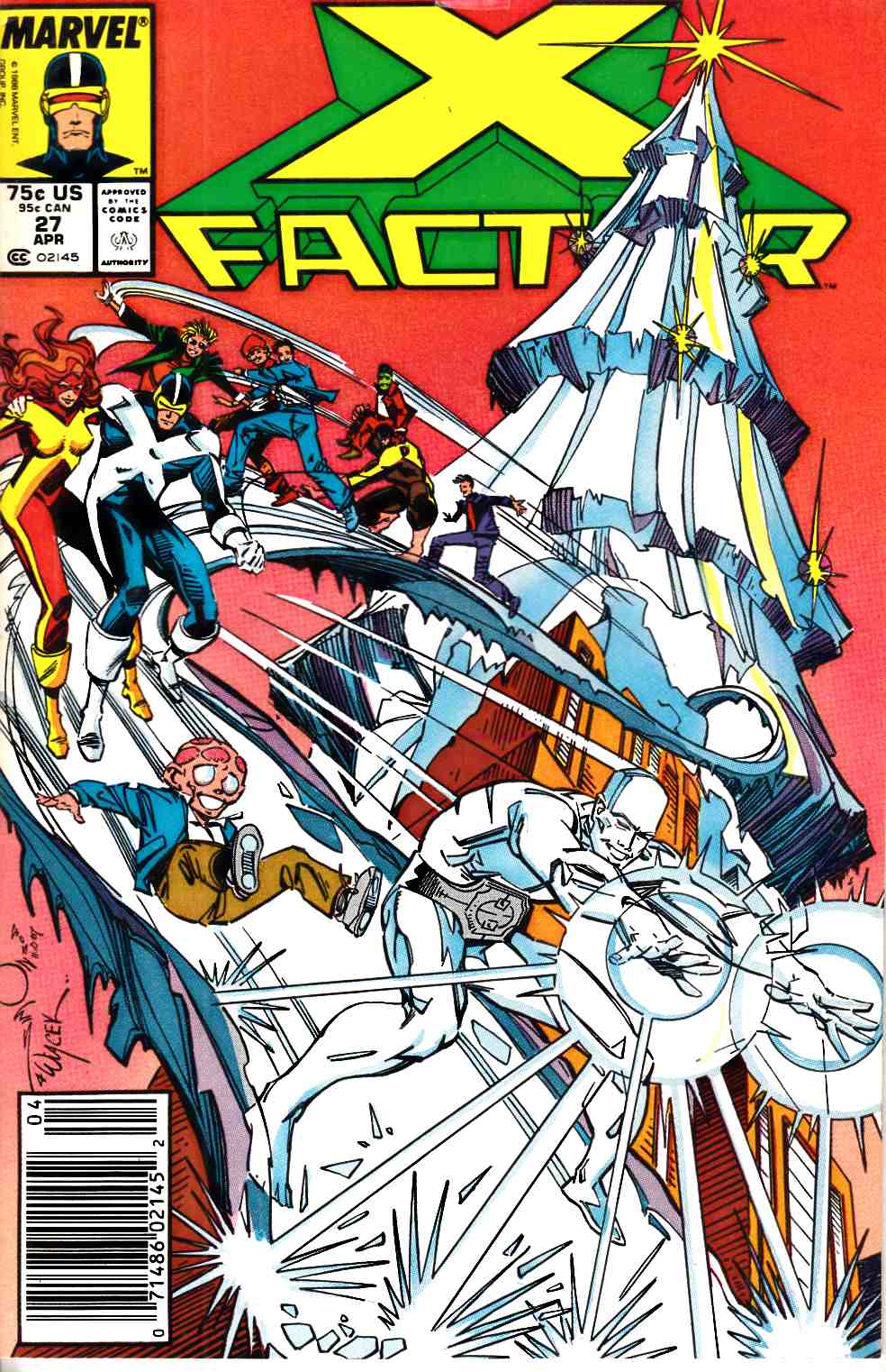 X-Factor #27 Newsstand Edition Fine (6.0) [Marvel Comic] LARGE