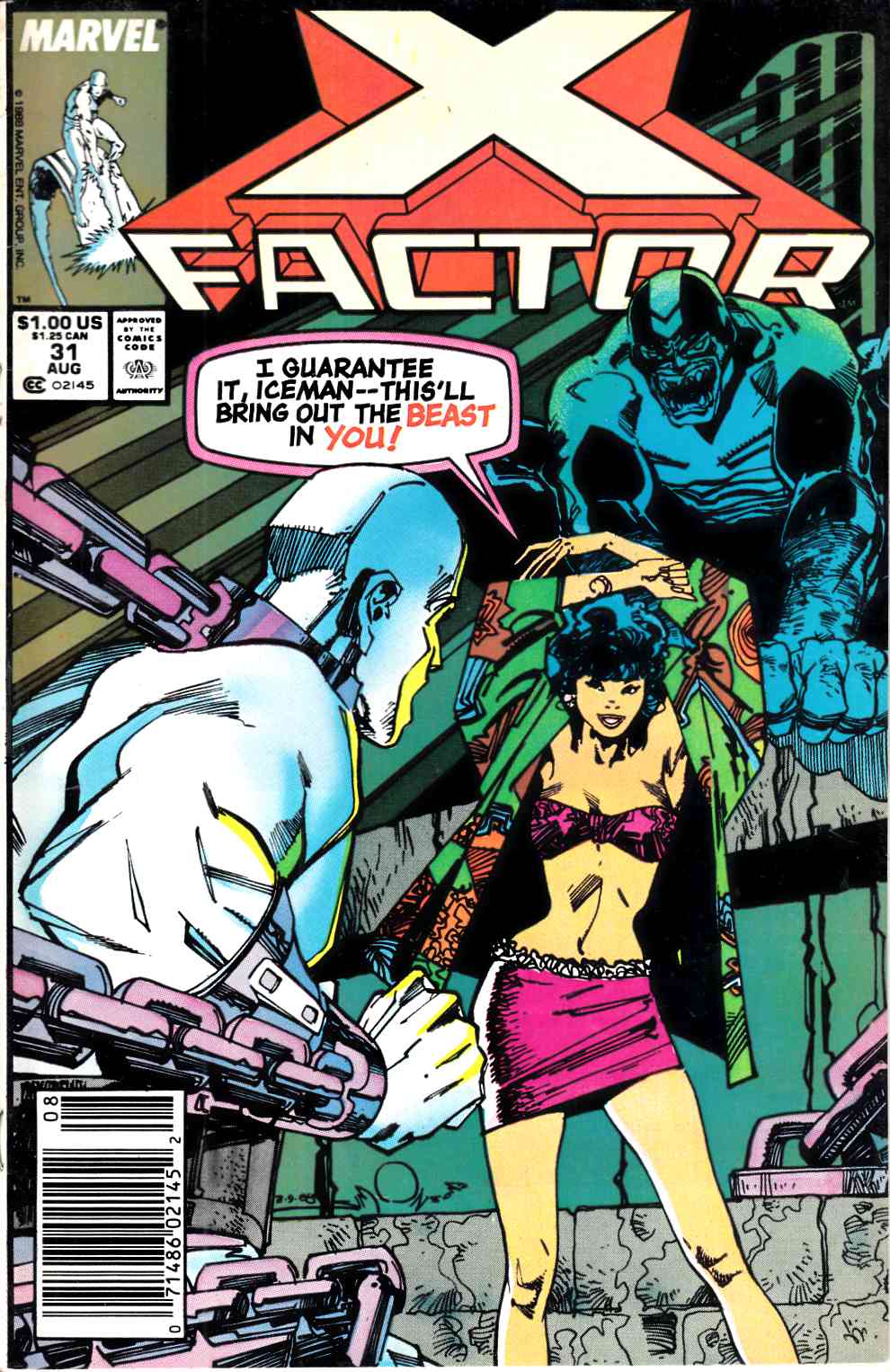 X-Factor #31 Newsstand Edition Very Fine (8.0) [Marvel Comic] LARGE