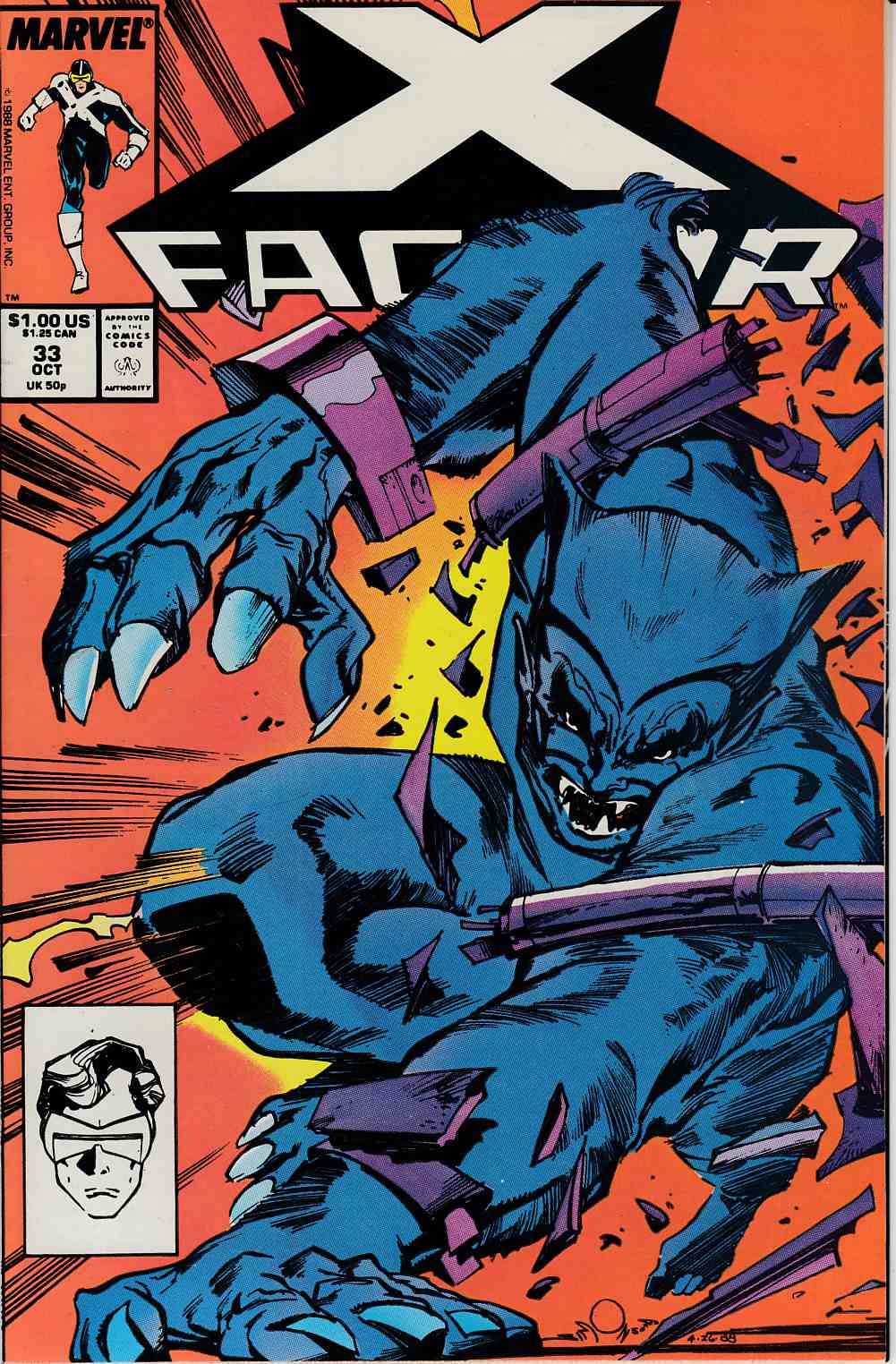 X-Factor #33 Very Fine (8.0) [Marvel Comic] LARGE