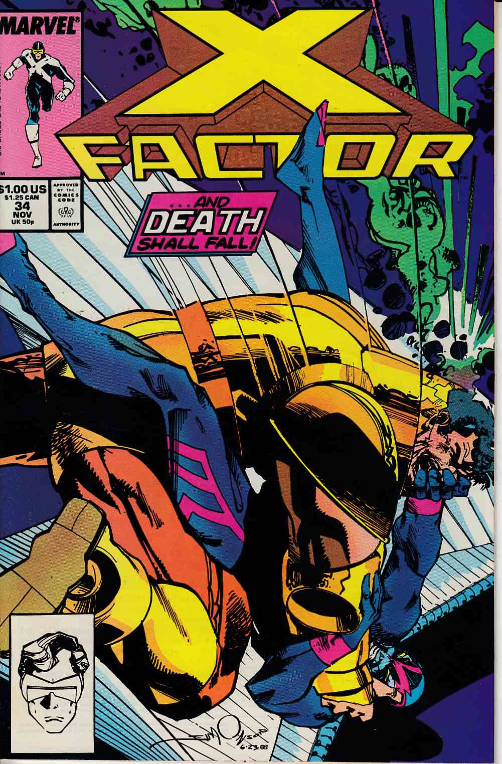 X-Factor #34 Very Fine (8.0) [Marvel Comic] LARGE