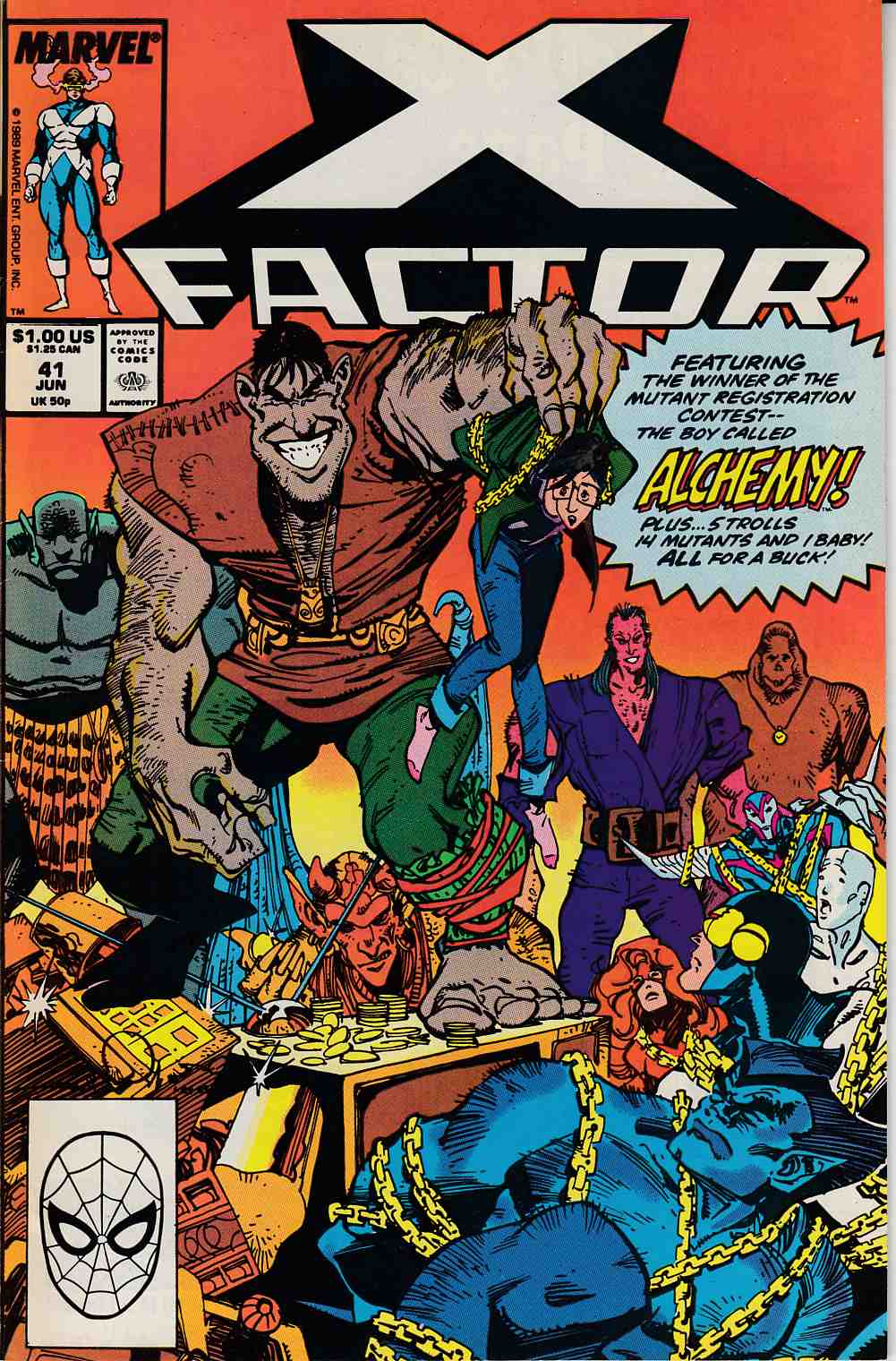 X-Factor #41 Near Mint Minus (9.2) [Marvel Comic] THUMBNAIL