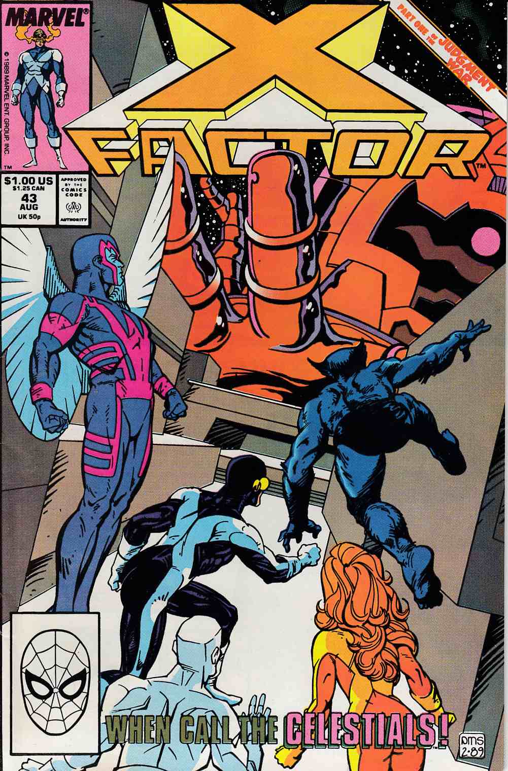 X-Factor #43 Very Fine (8.0) [Marvel Comic] LARGE