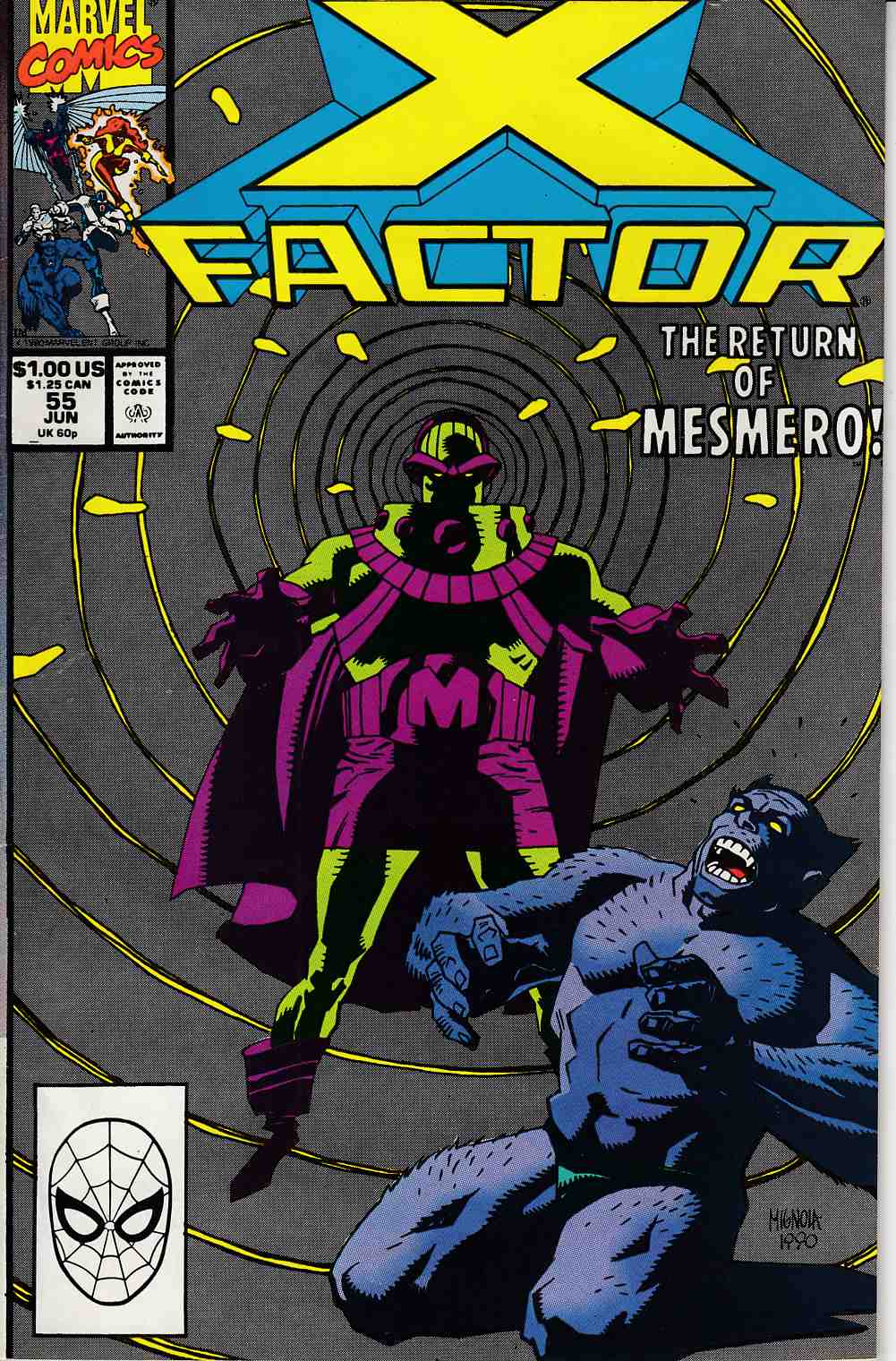 X-Factor #55 Very Fine Minus (7.5) [Marvel Comic] LARGE