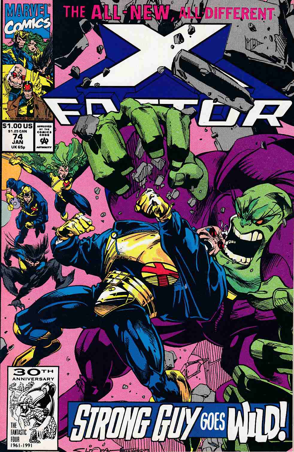 X-Factor #74 Very Fine (8.0) [Marvel Comic] THUMBNAIL
