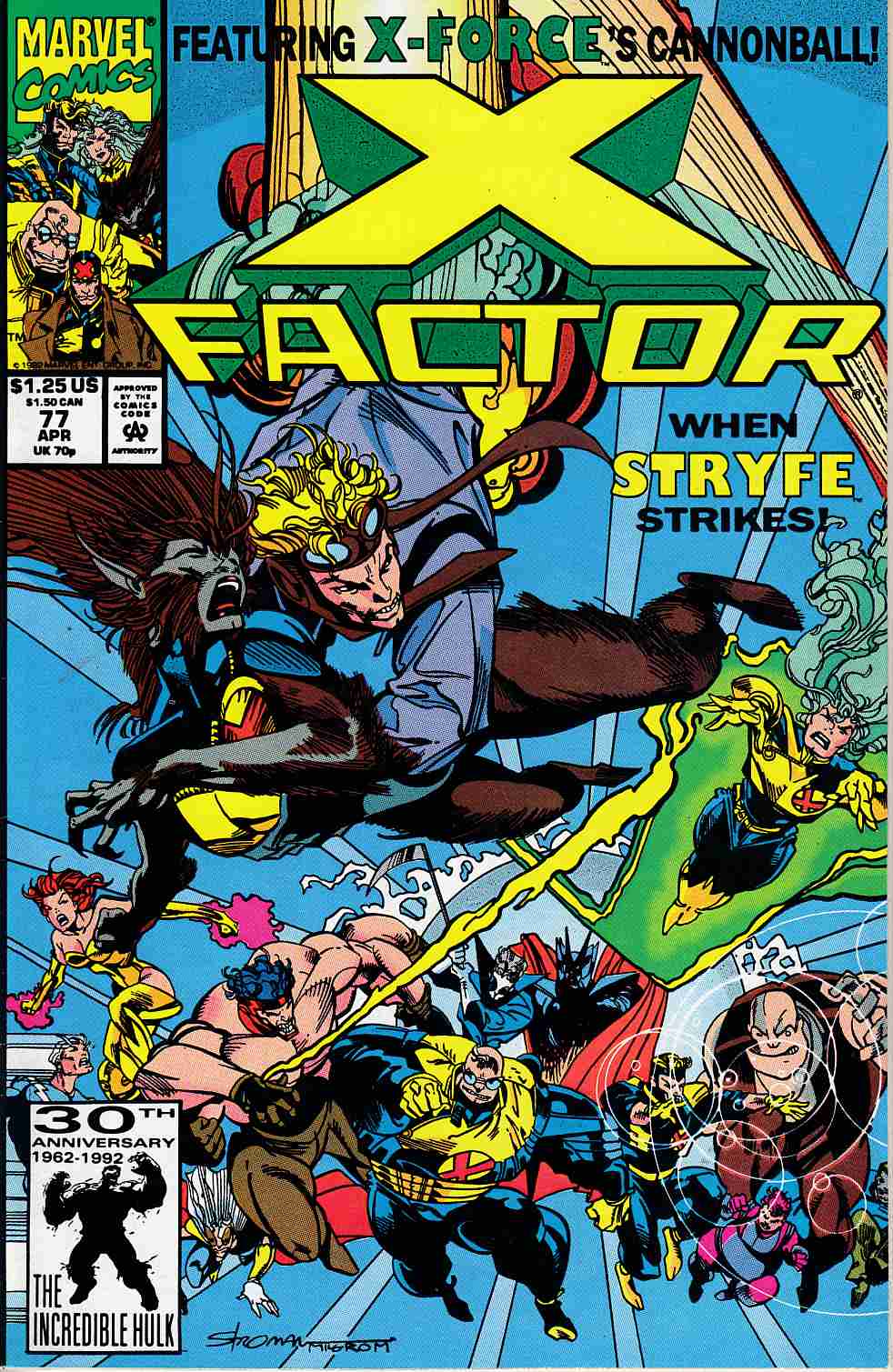 X-Factor #77 Very Fine (8.0) [Marvel Comic] THUMBNAIL