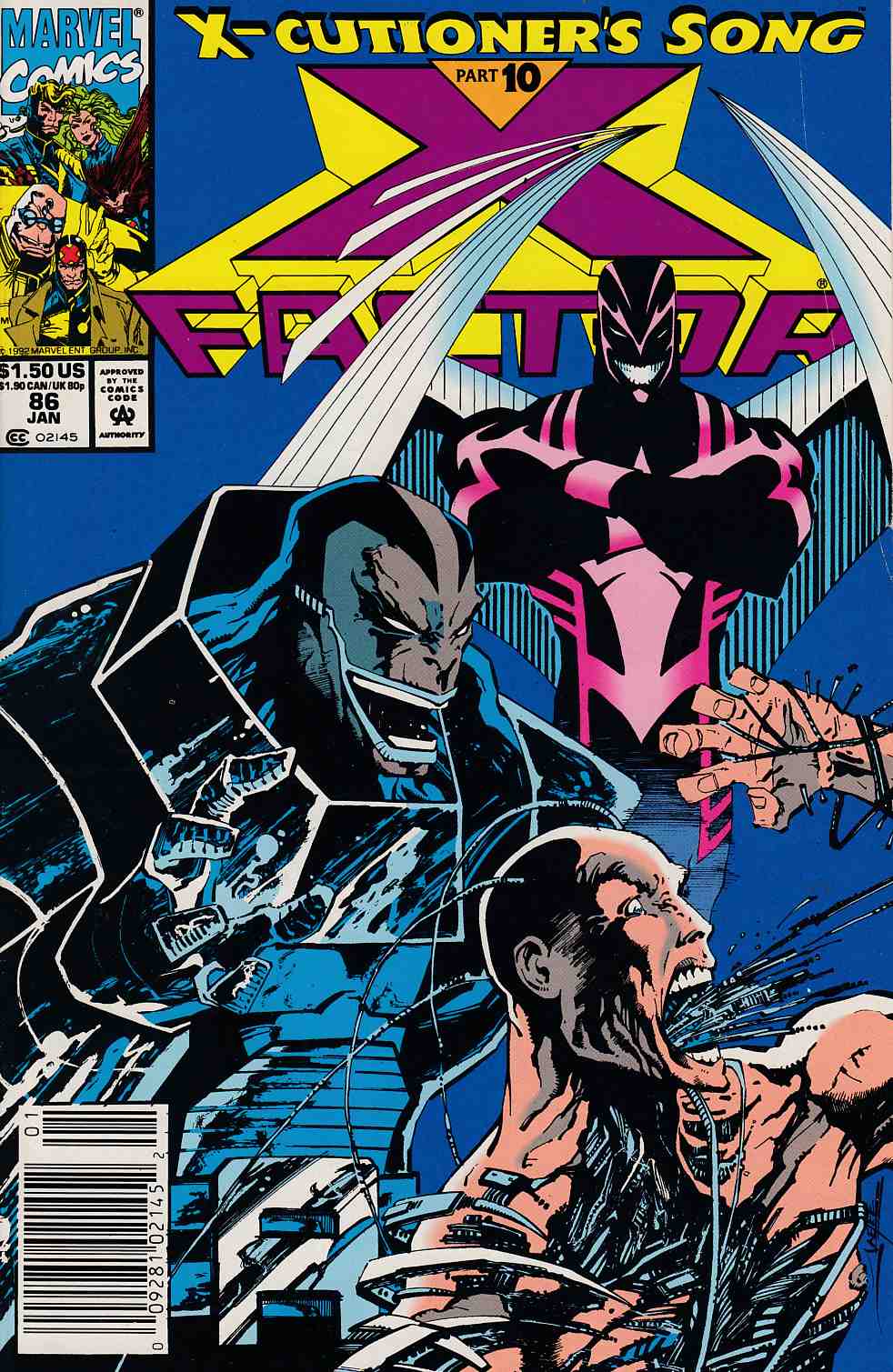X-Factor #86 Newsstand Edition Fine (6.0) [Marvel Comic] THUMBNAIL