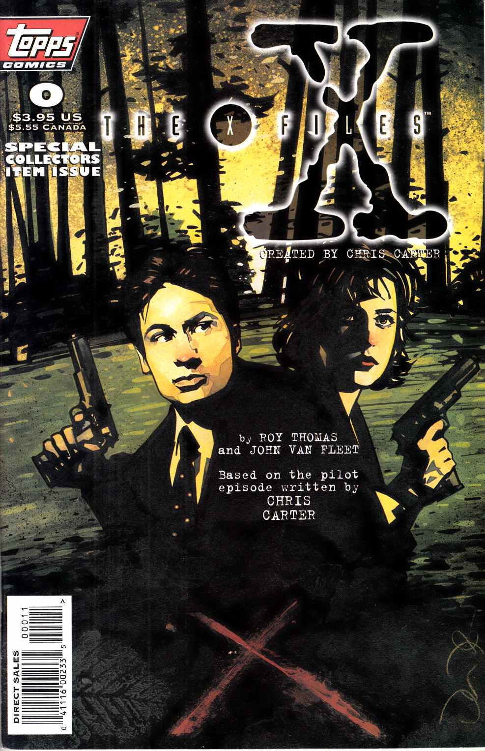 X-Files #0 Fine (6.0) [Topps Comic] LARGE