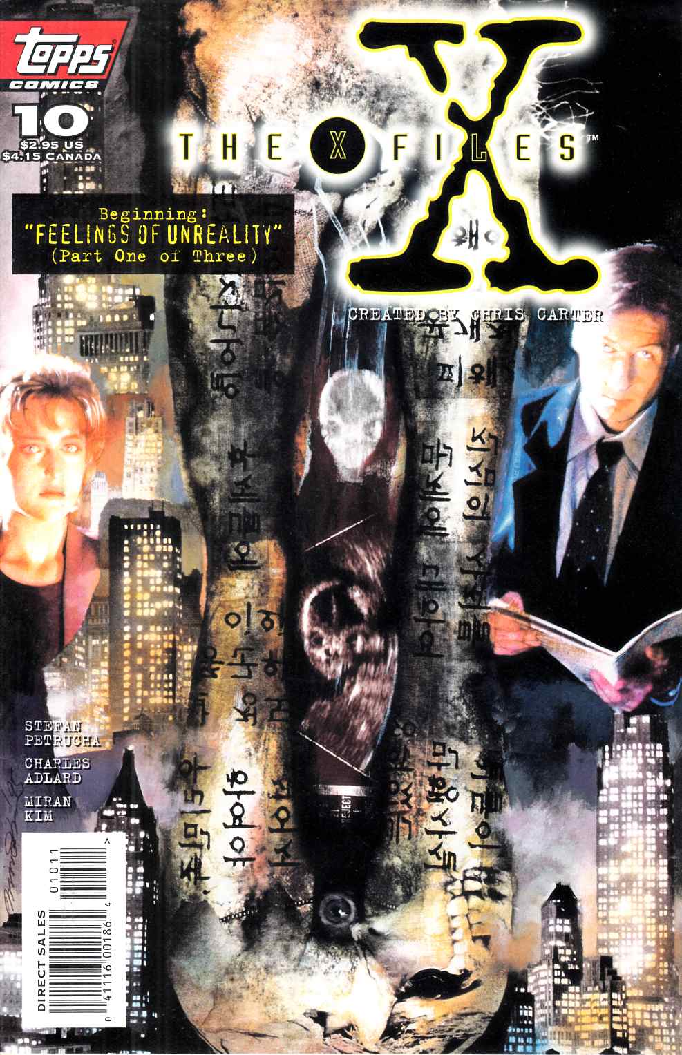 X-Files #10 Fine (6.0) [Topps Comic] LARGE