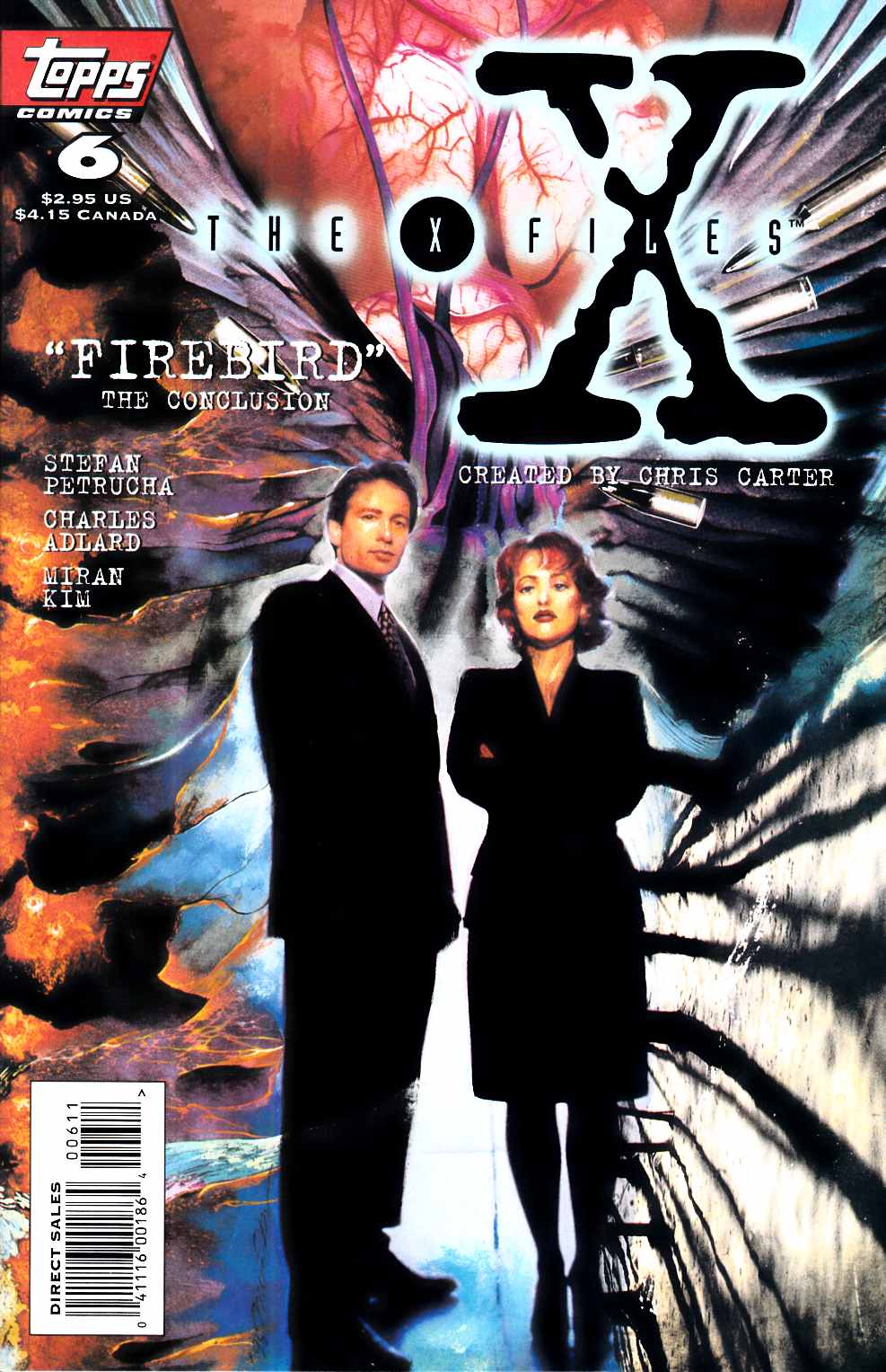 X-Files #6 Very Fine (8.0) [Topps Comic] LARGE
