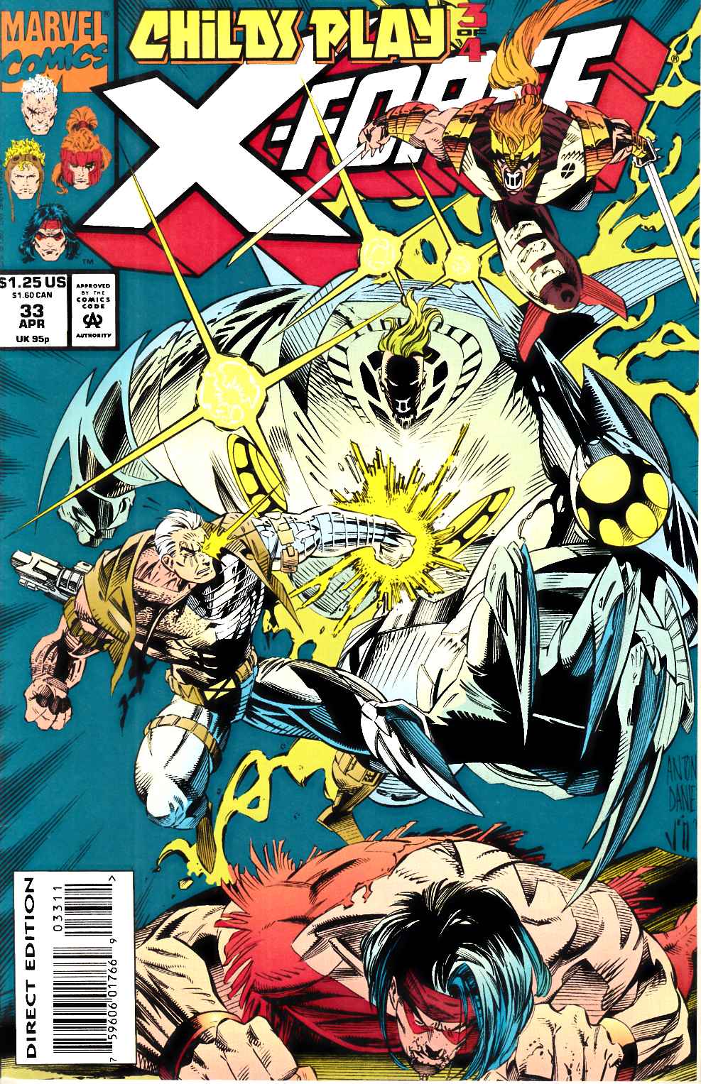 X-Force #33 Very Fine (8.0) [Marvel Comic] THUMBNAIL