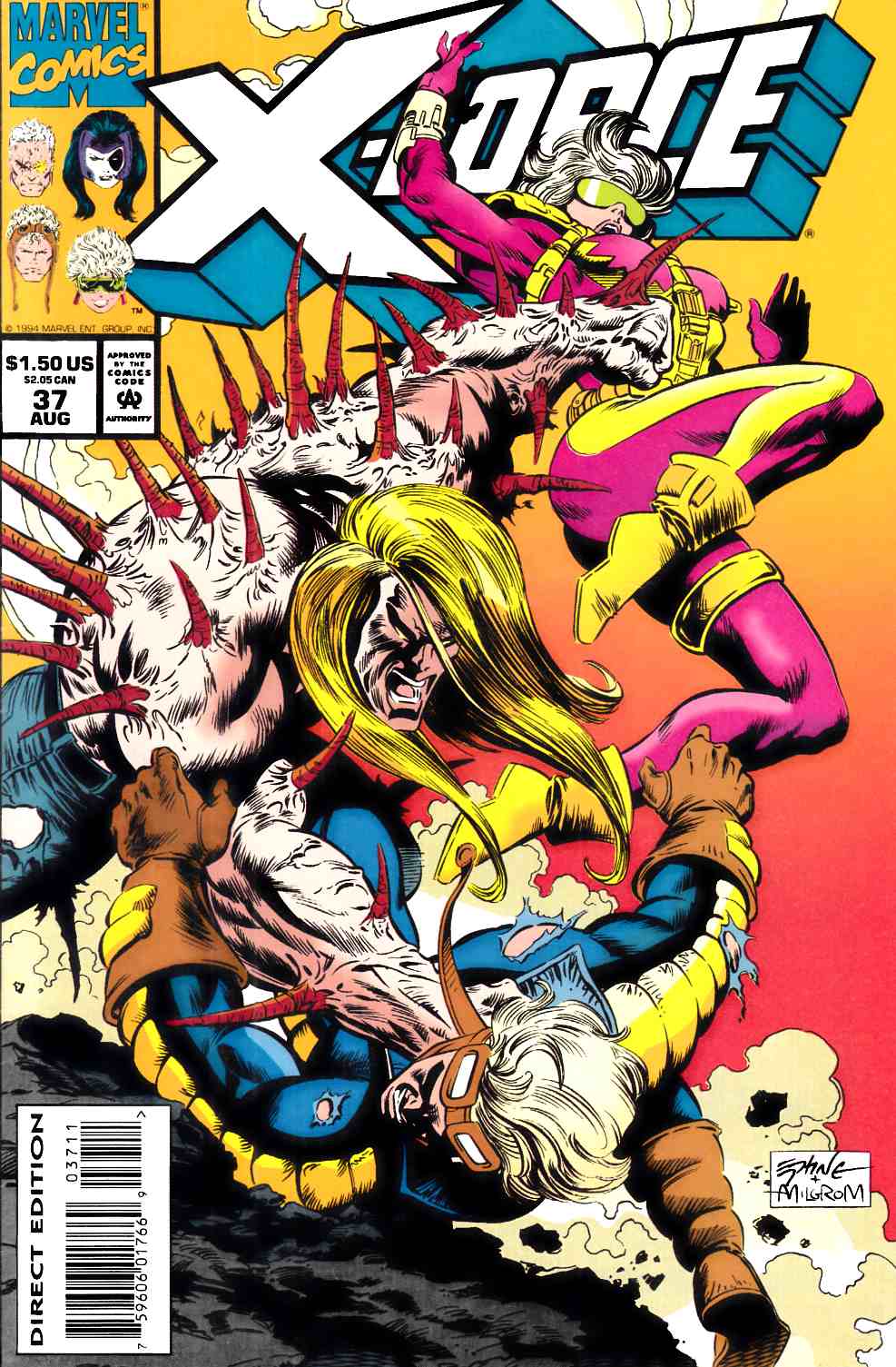 X-Force #37 Near Mint (9.4) [Marvel Comic]