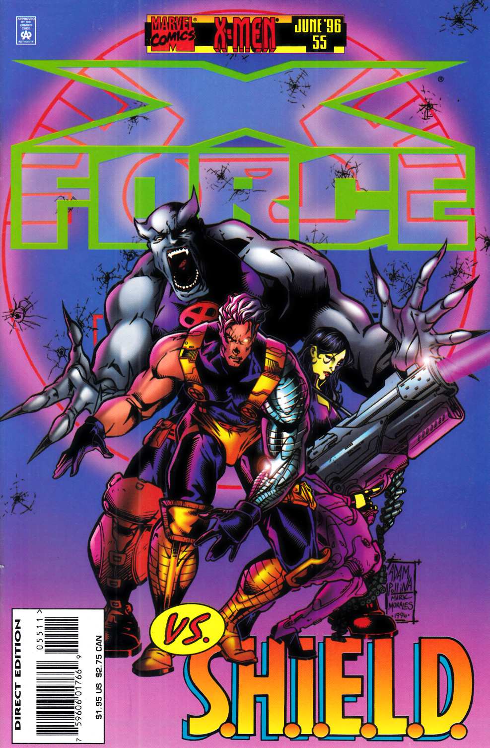X-Force #55 Near Mint (9.4) [Marvel Comic] LARGE