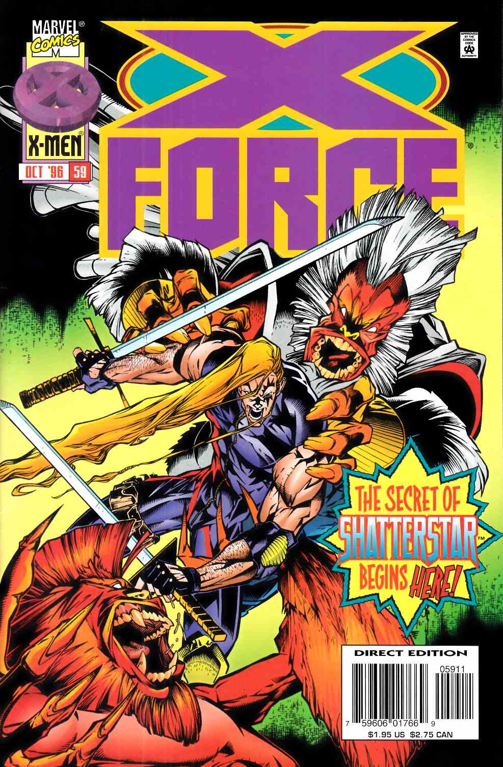 X-Force #59 Very Fine (8.0) [Marvel Comic] THUMBNAIL