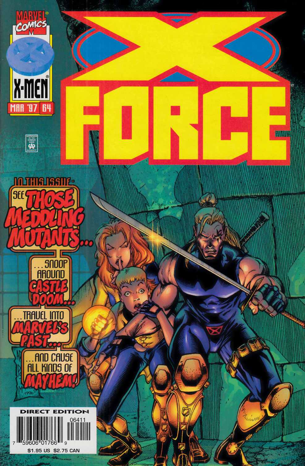 X-Force #64 Near Mint (9.4) [Marvel Comic] THUMBNAIL