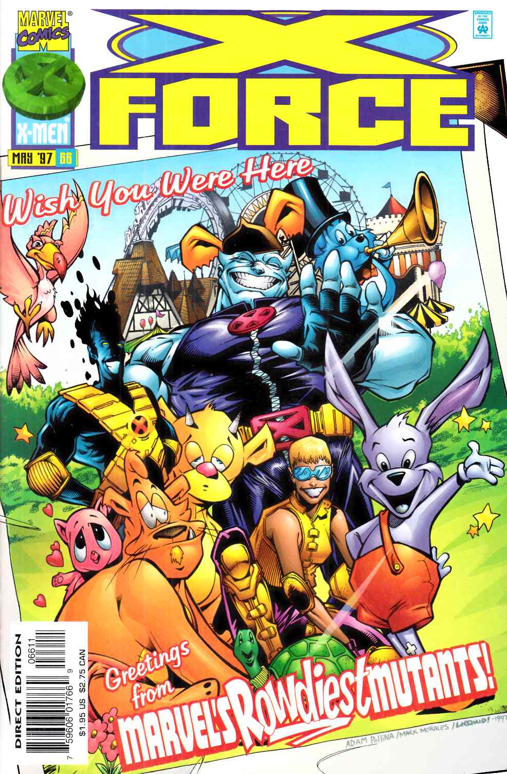 X-Force #66 Near Mint (9.4) [Marvel Comic] THUMBNAIL