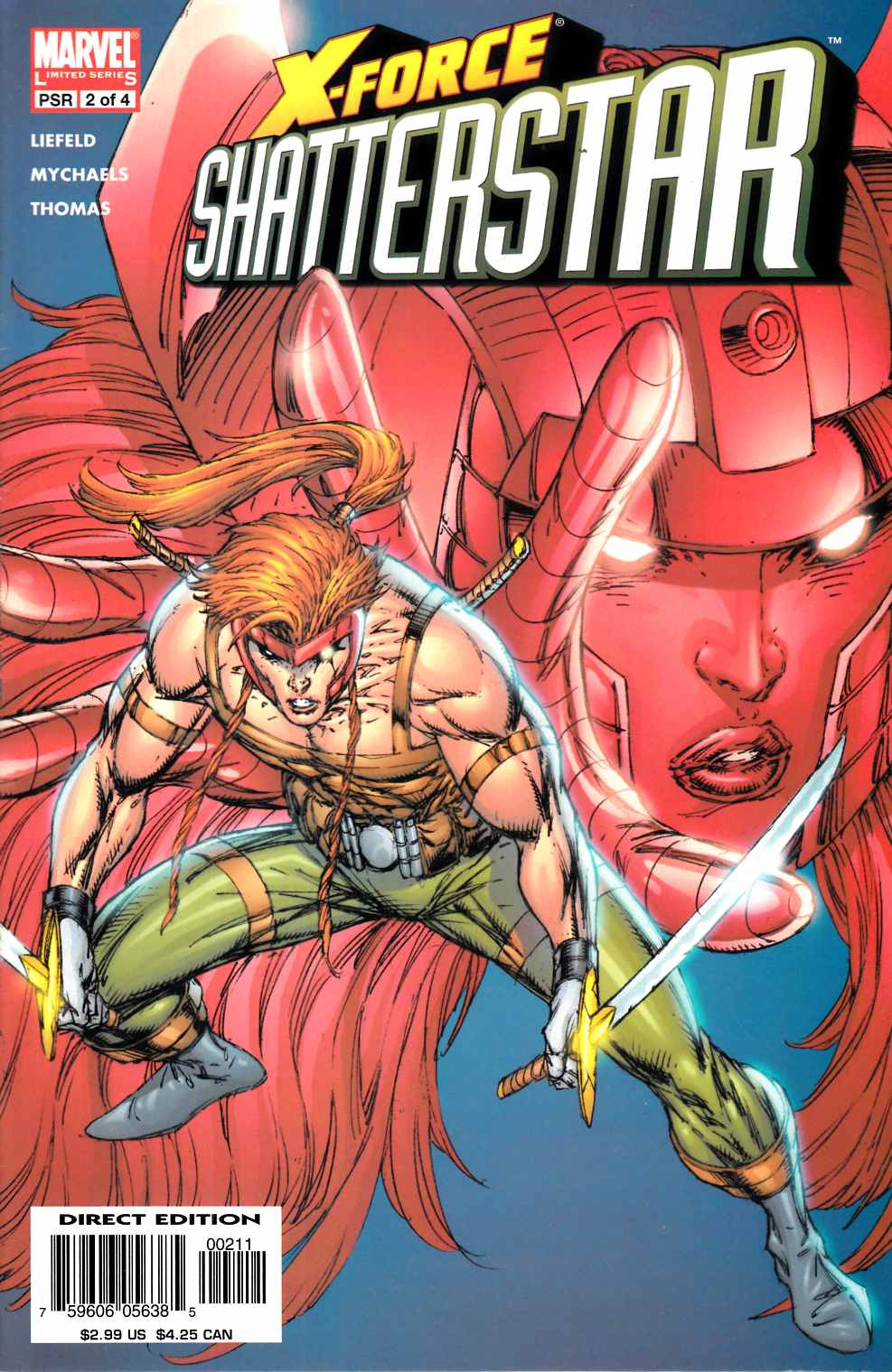 X-Force Shatterstar #2 Very Fine (8.0) [Marvel Comic]