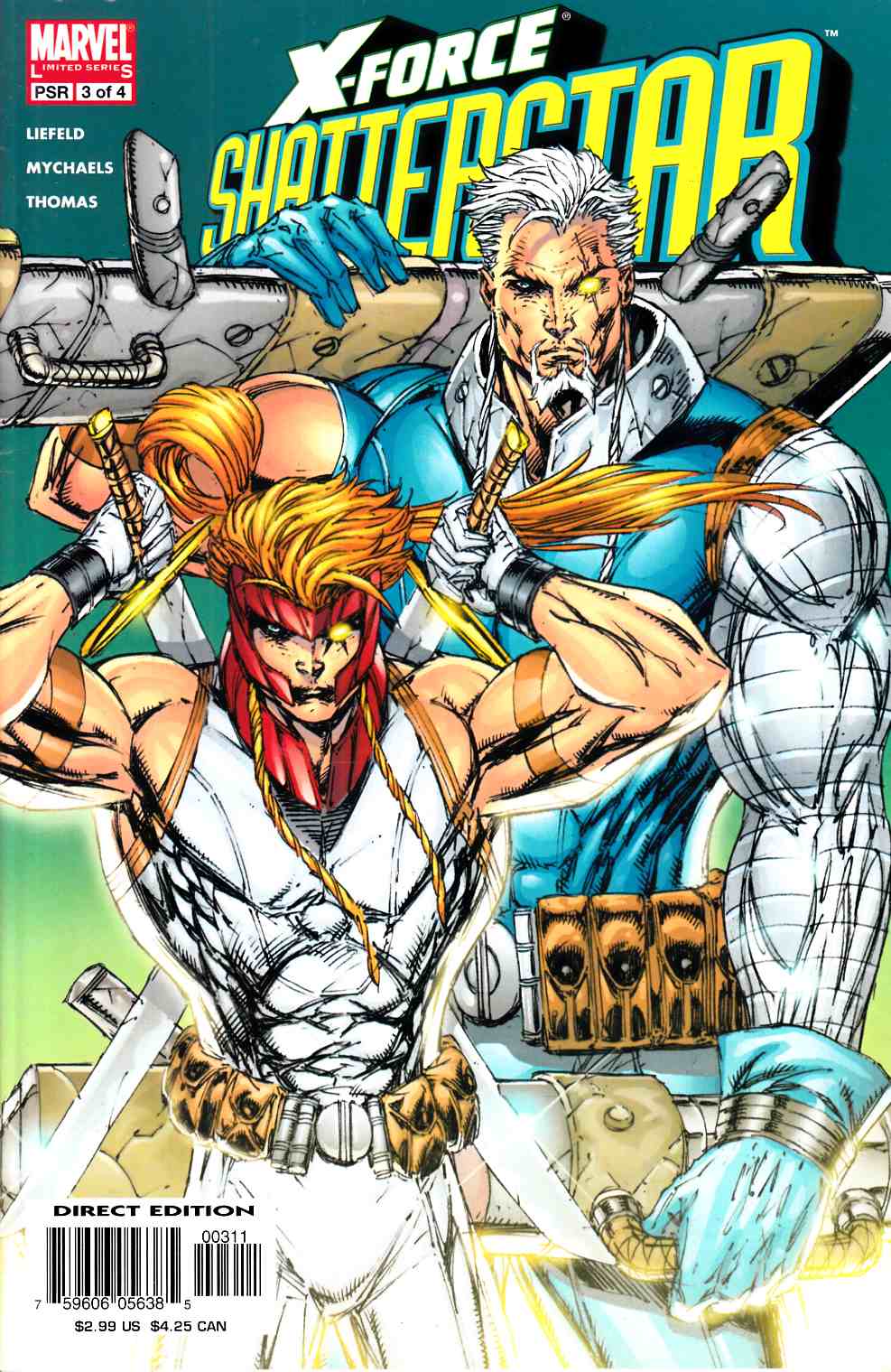 X-Force Shatterstar #3 Very Fine (8.0) [Marvel Comic]