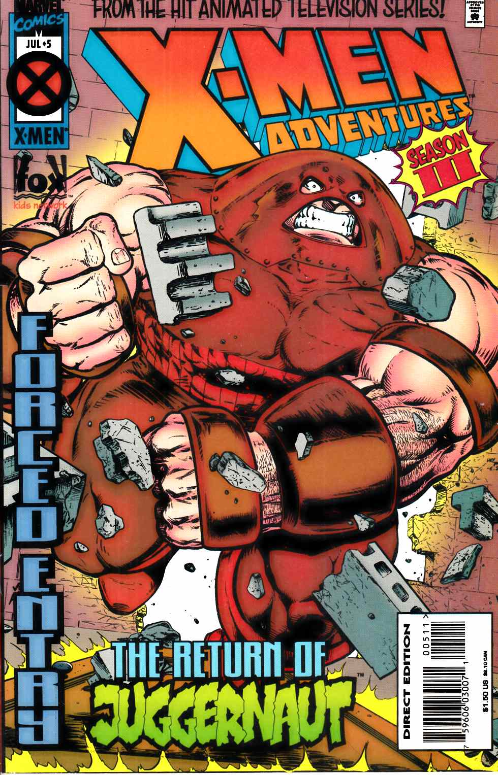X-Men Adventures Season III #5 Very Fine (8.0) [Marvel Comic] LARGE