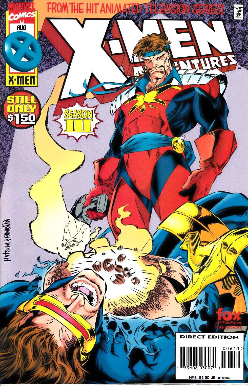 X-Men Adventures Season III #6 Very Fine (8.0) [Marvel Comic] LARGE