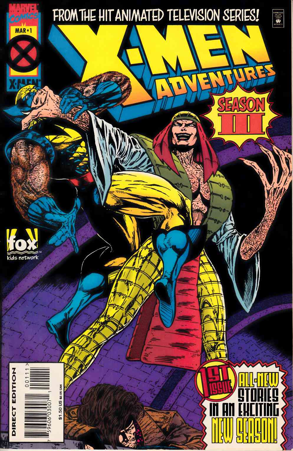 X-Men Adventures Season III #1 Very Fine (8.0) [Marvel Comic] THUMBNAIL