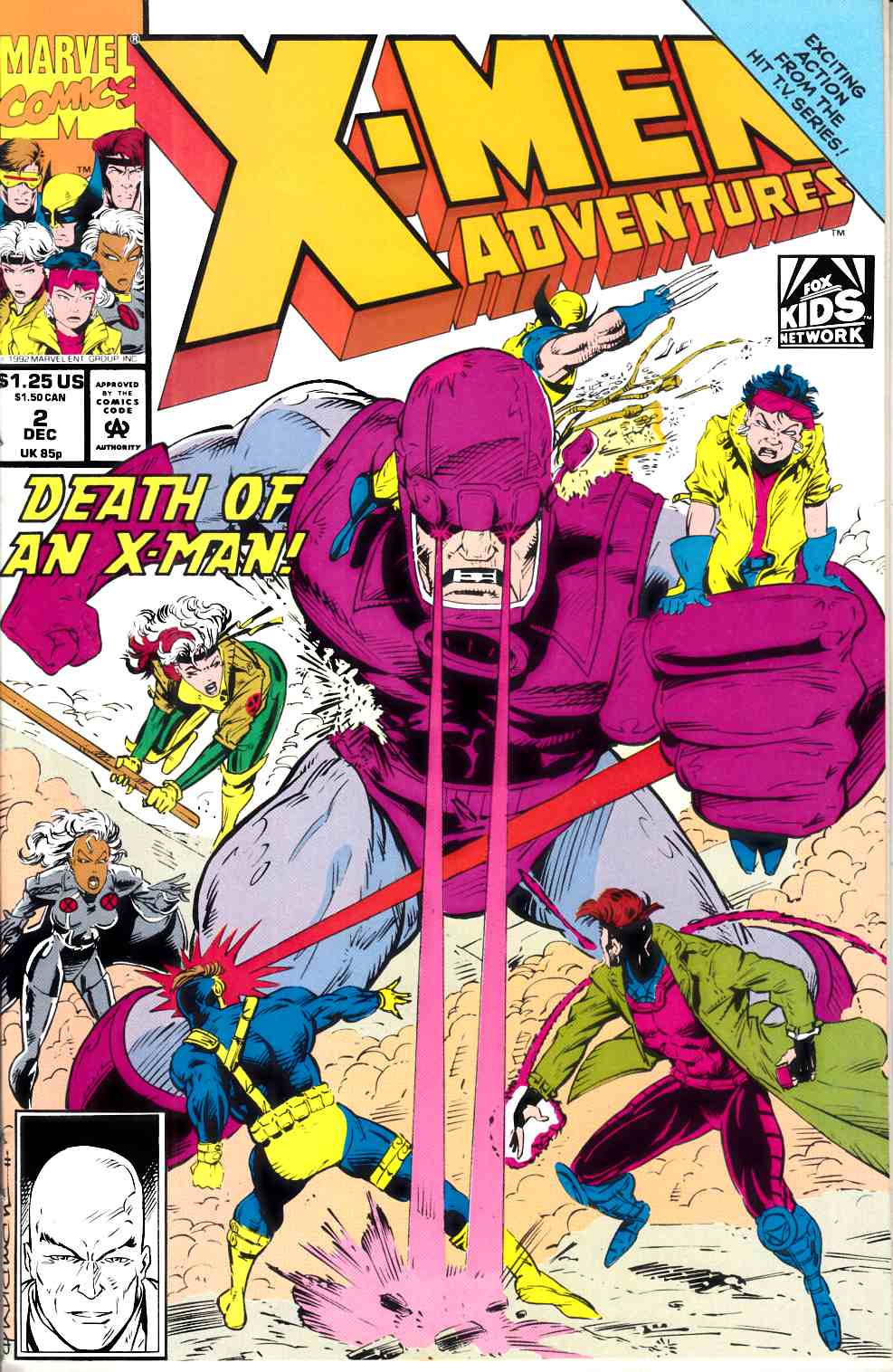X-Men Adventures #2 Very Fine (8.0) [Marvel Comic] LARGE