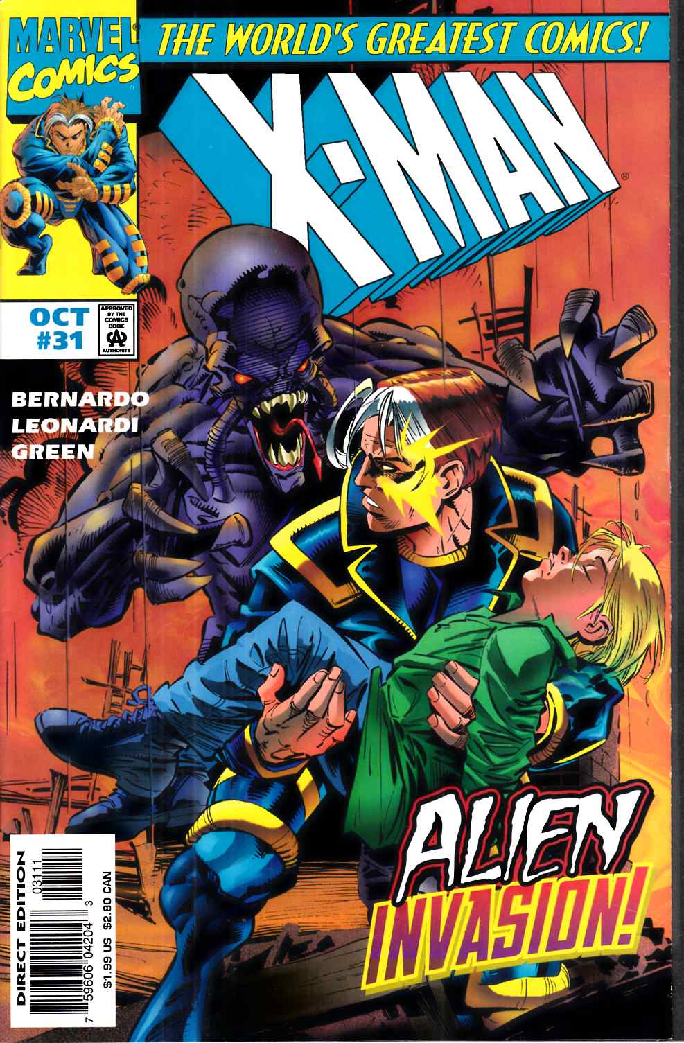 X-Man #31 Very Fine (8.0) [Marvel Comic] THUMBNAIL