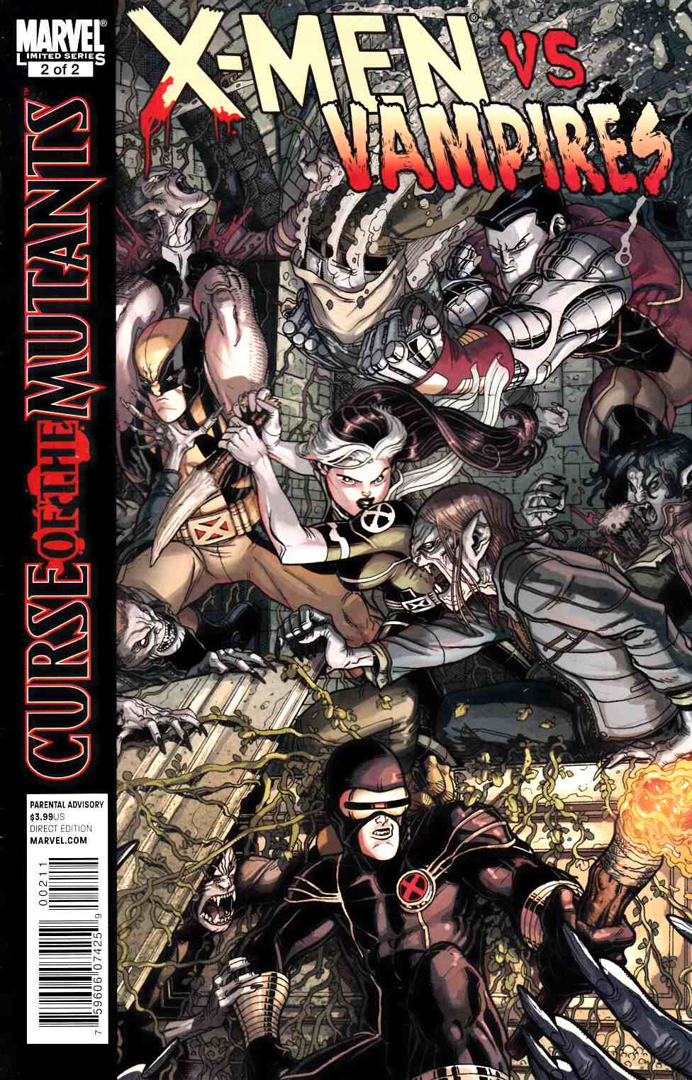 X-Men Curse of Mutants X-Men vs Vampires #2 Very Fine (8.0) [Marvel Comic] THUMBNAIL