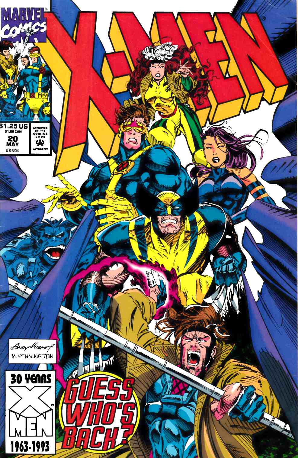 X-Men #20 Fine (6.0) [Marvel Comic] THUMBNAIL