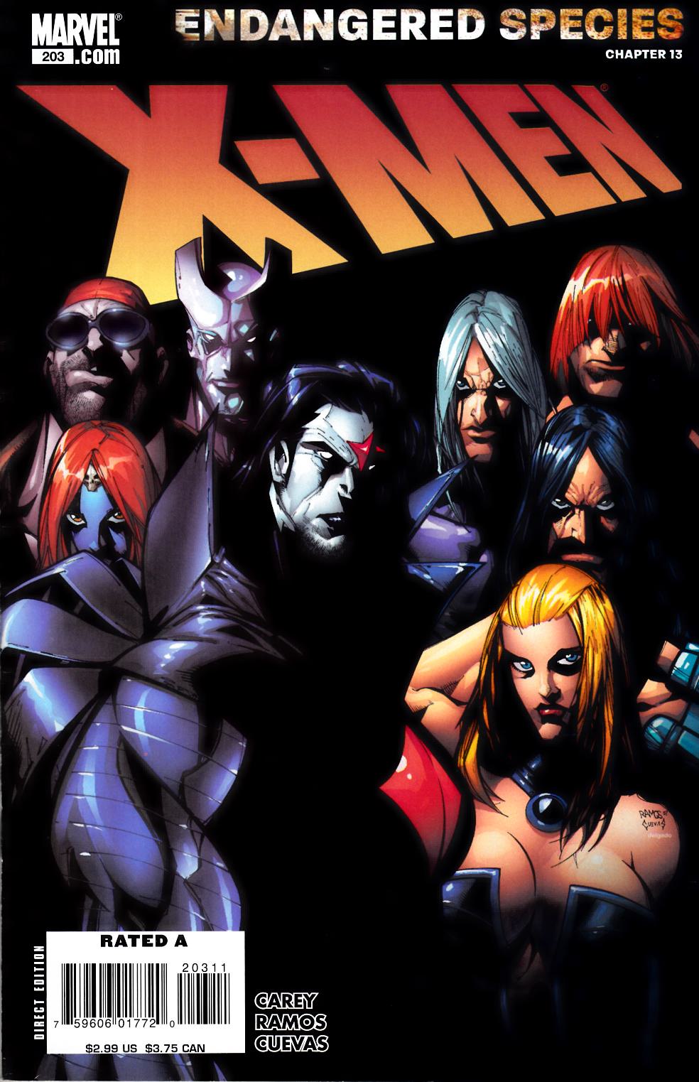 X-Men #203 Fine (6.0) [Marvel Comic] THUMBNAIL