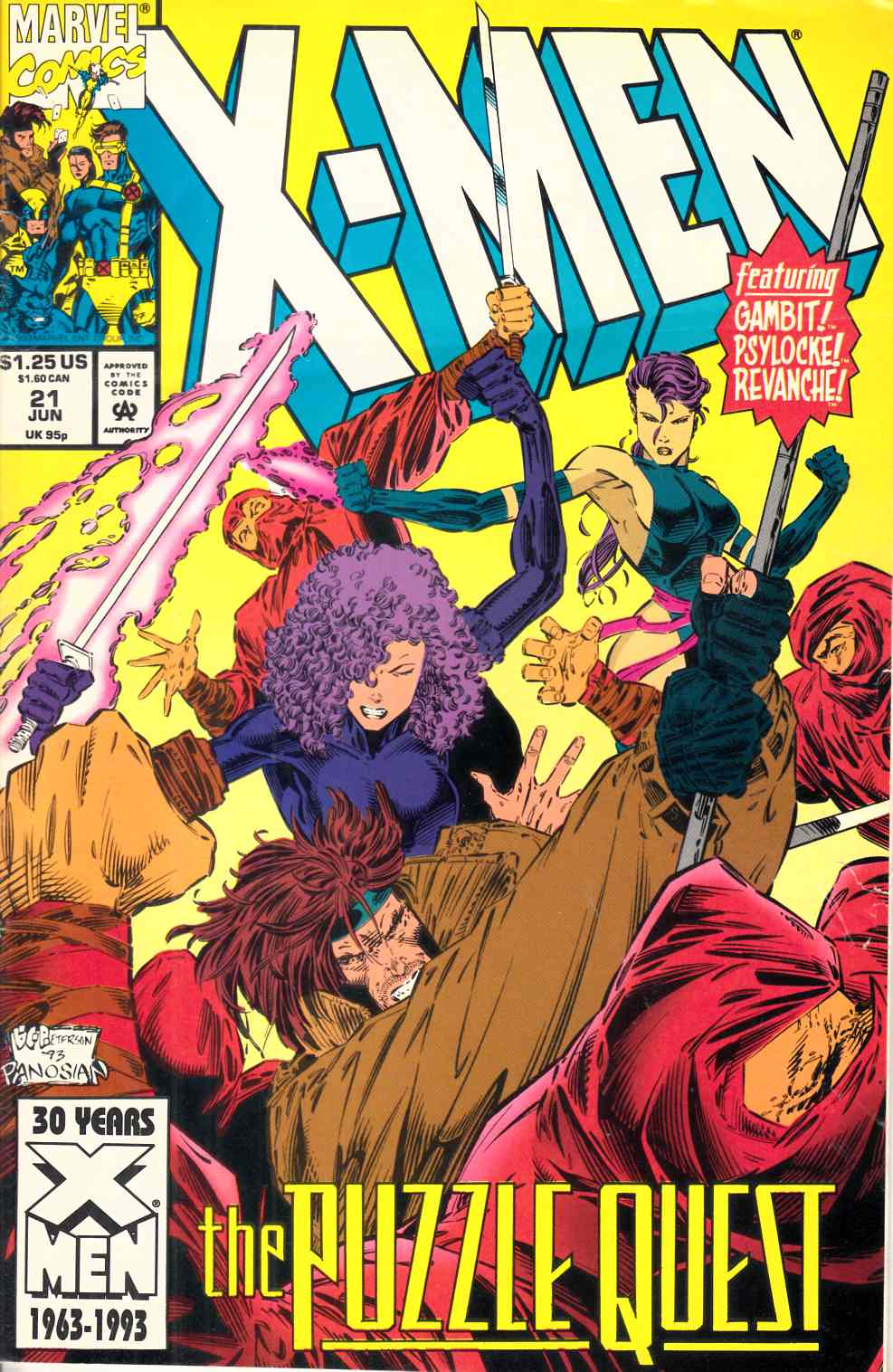 X-Men #21 Fine (6.0) [Marvel Comic] THUMBNAIL