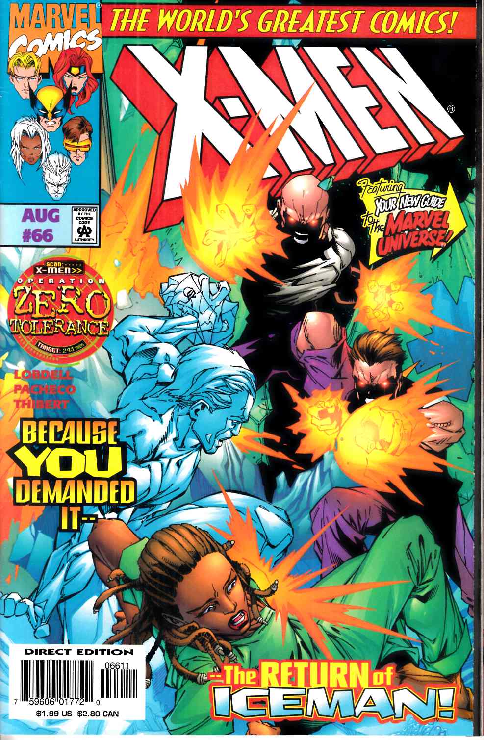 X-Men #66 Near Mint (9.4) [Marvel Comic] LARGE