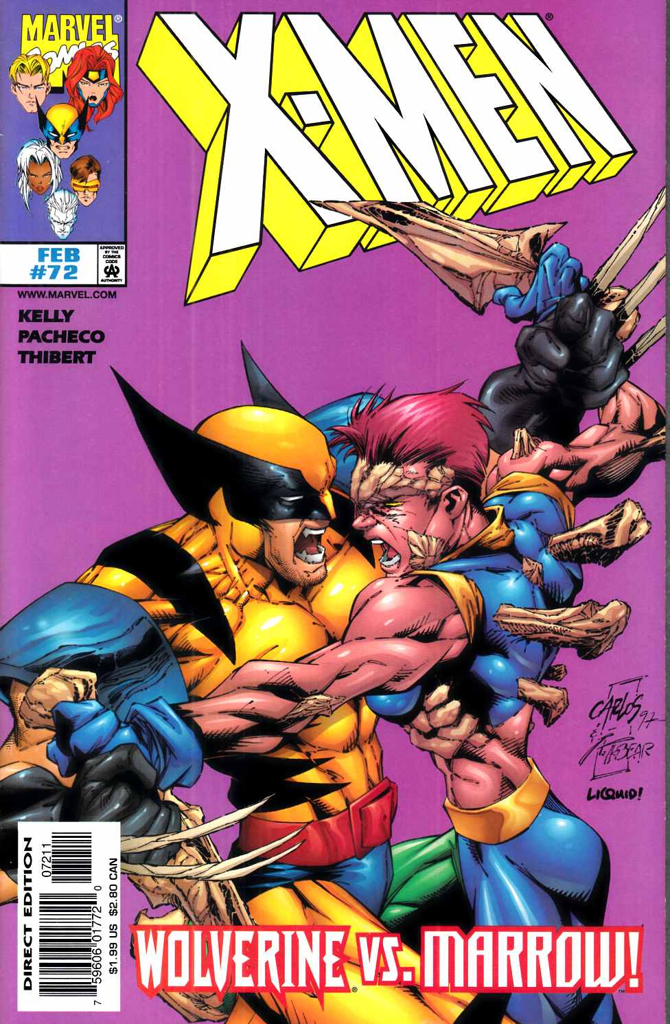 X-Men #72 Very Fine (8.0) [Marvel Comic] LARGE