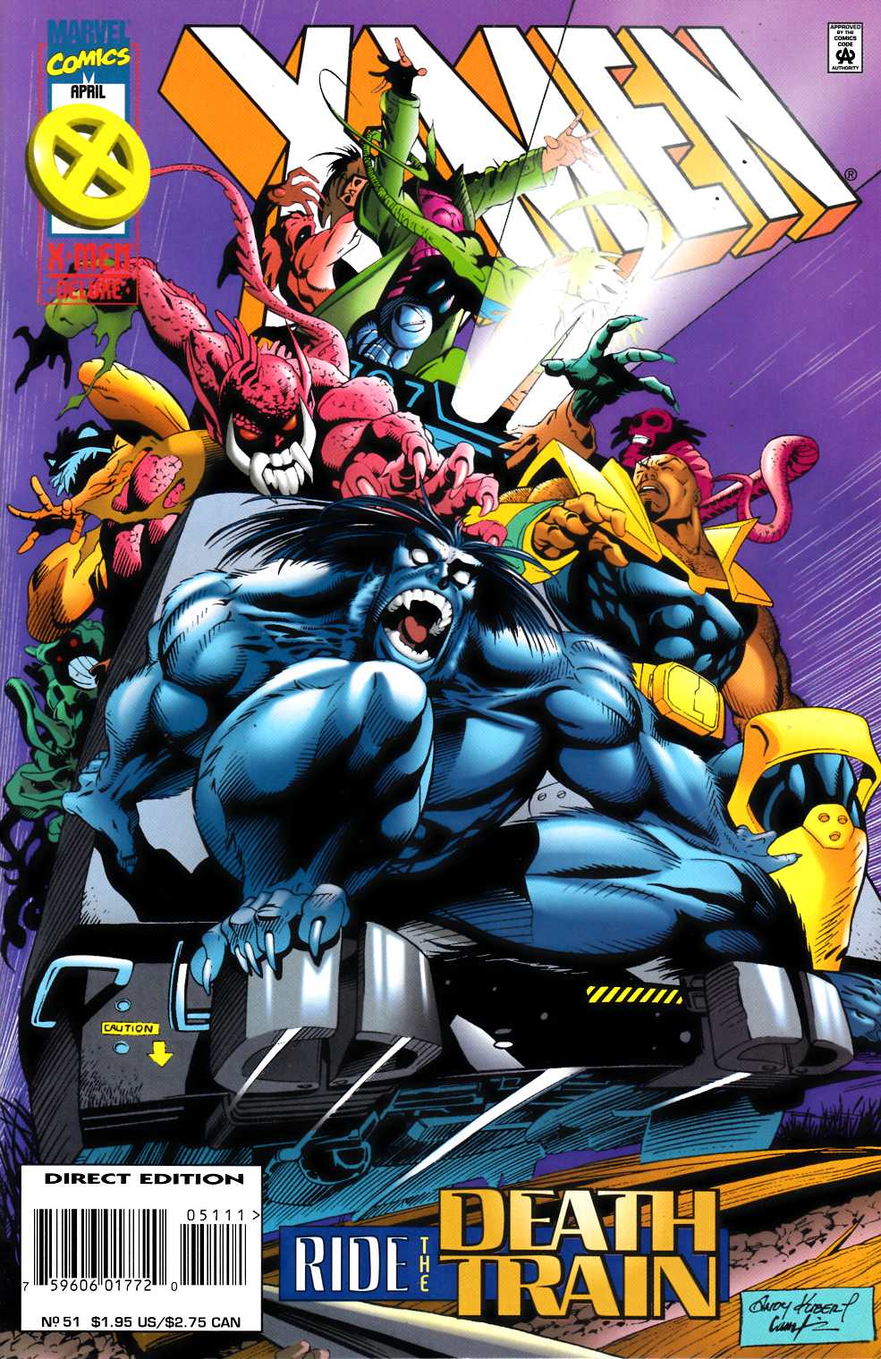 X-Men #51 Very Fine (8.0) [Marvel Comic] LARGE