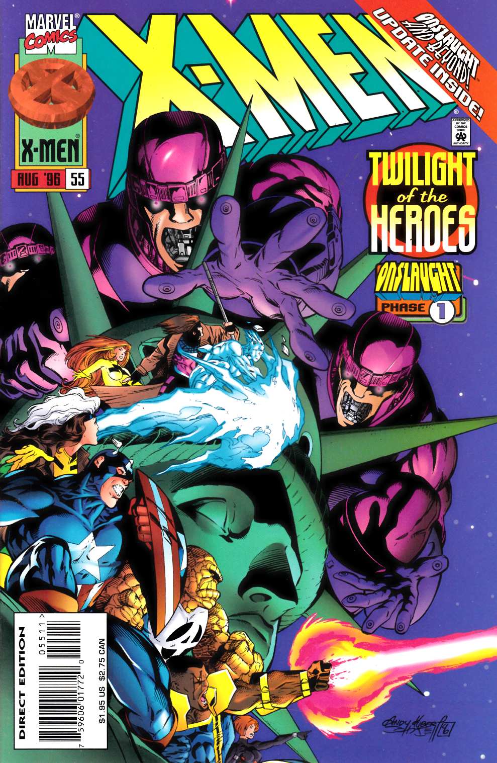 X-Men #55 Near Mint (9.4) [Marvel Comic] THUMBNAIL