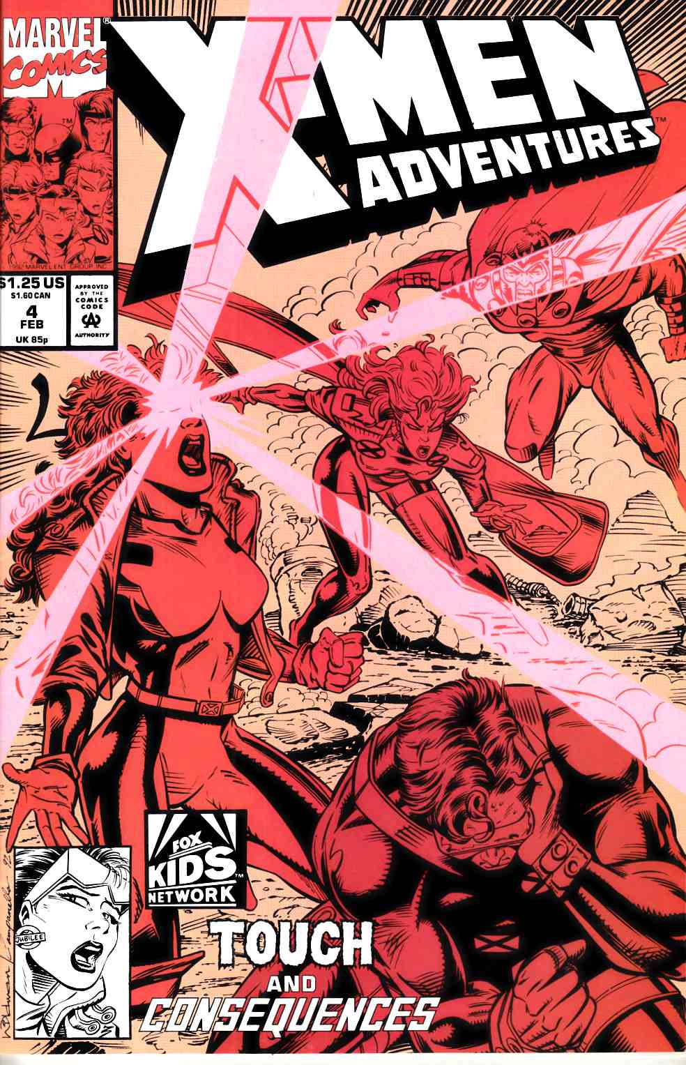 X-Men Adventures #4 Near Mint Minus (9.2) [Marvel Comic] THUMBNAIL