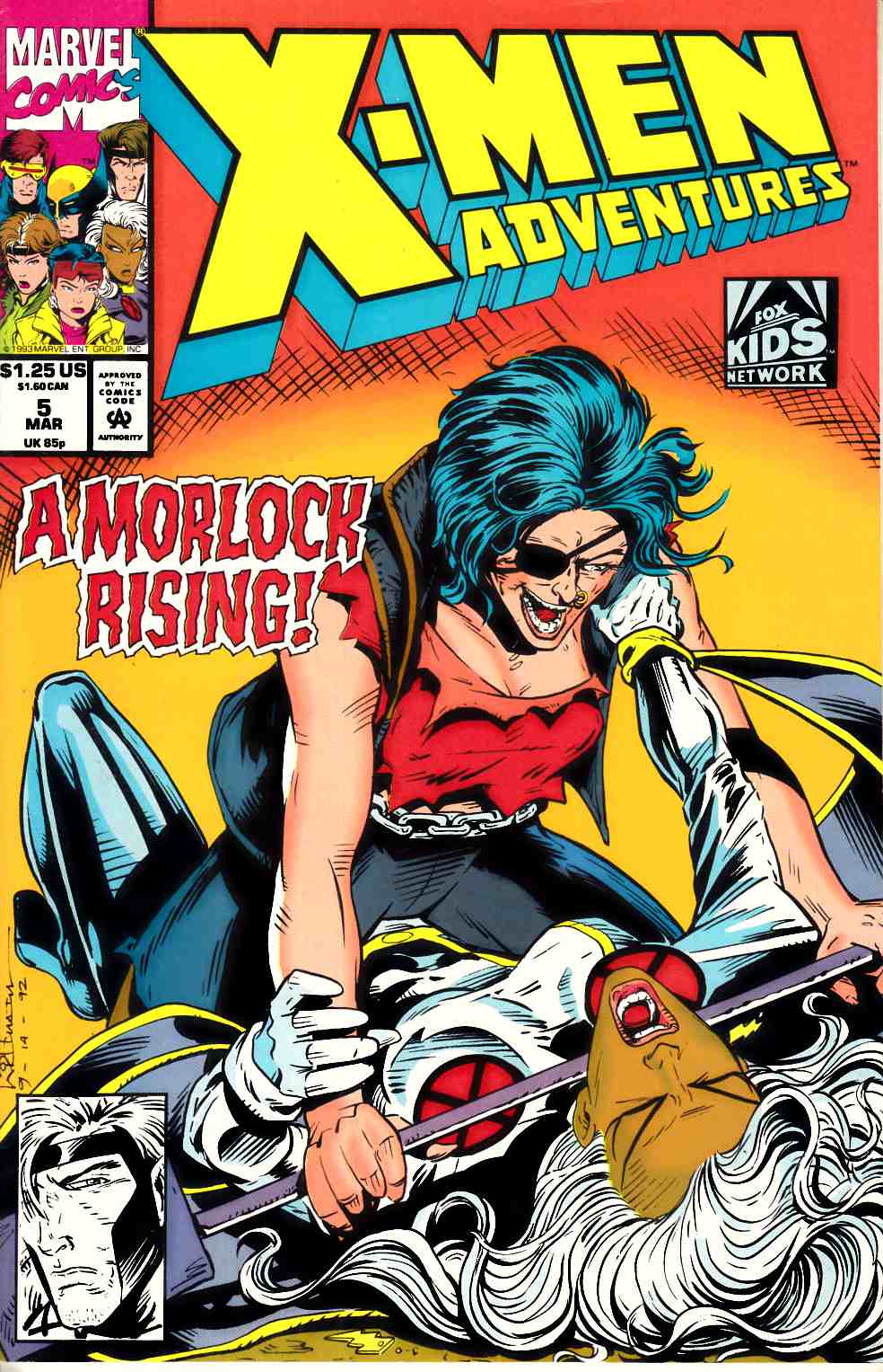 X-Men Adventures #5 Near Mint Minus (9.2) [Marvel Comic] LARGE