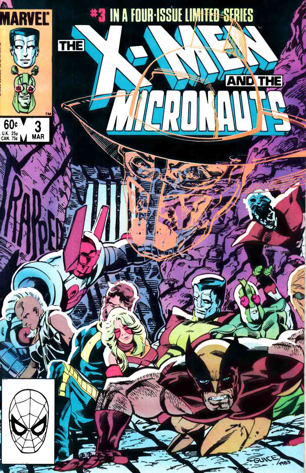 X-Men Micronauts #3 Very Fine (8.0) [Marvel Comic] THUMBNAIL