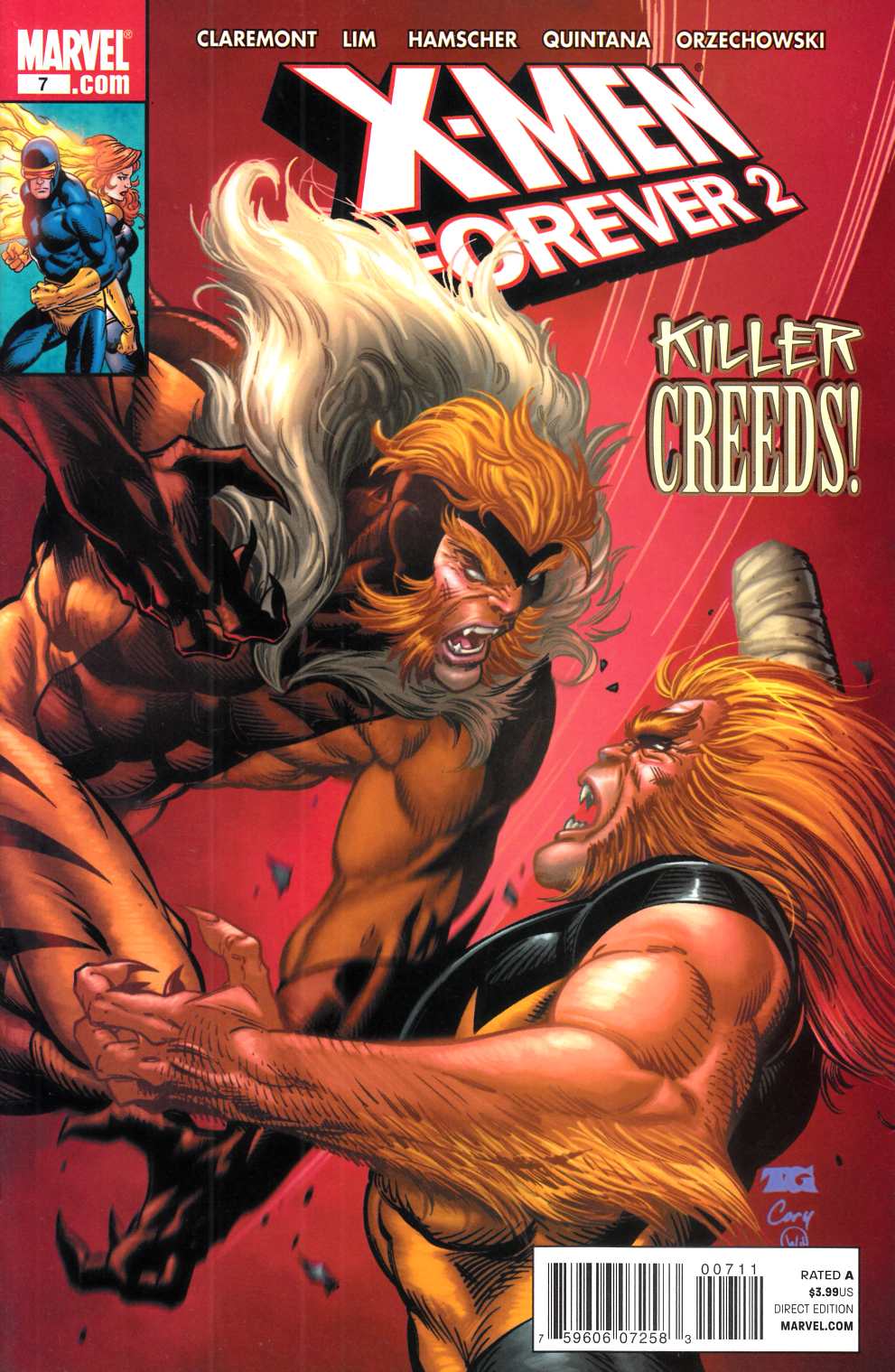 X-Men Forever 2 #7 Near Mint (9.4) [Marvel Comic] LARGE