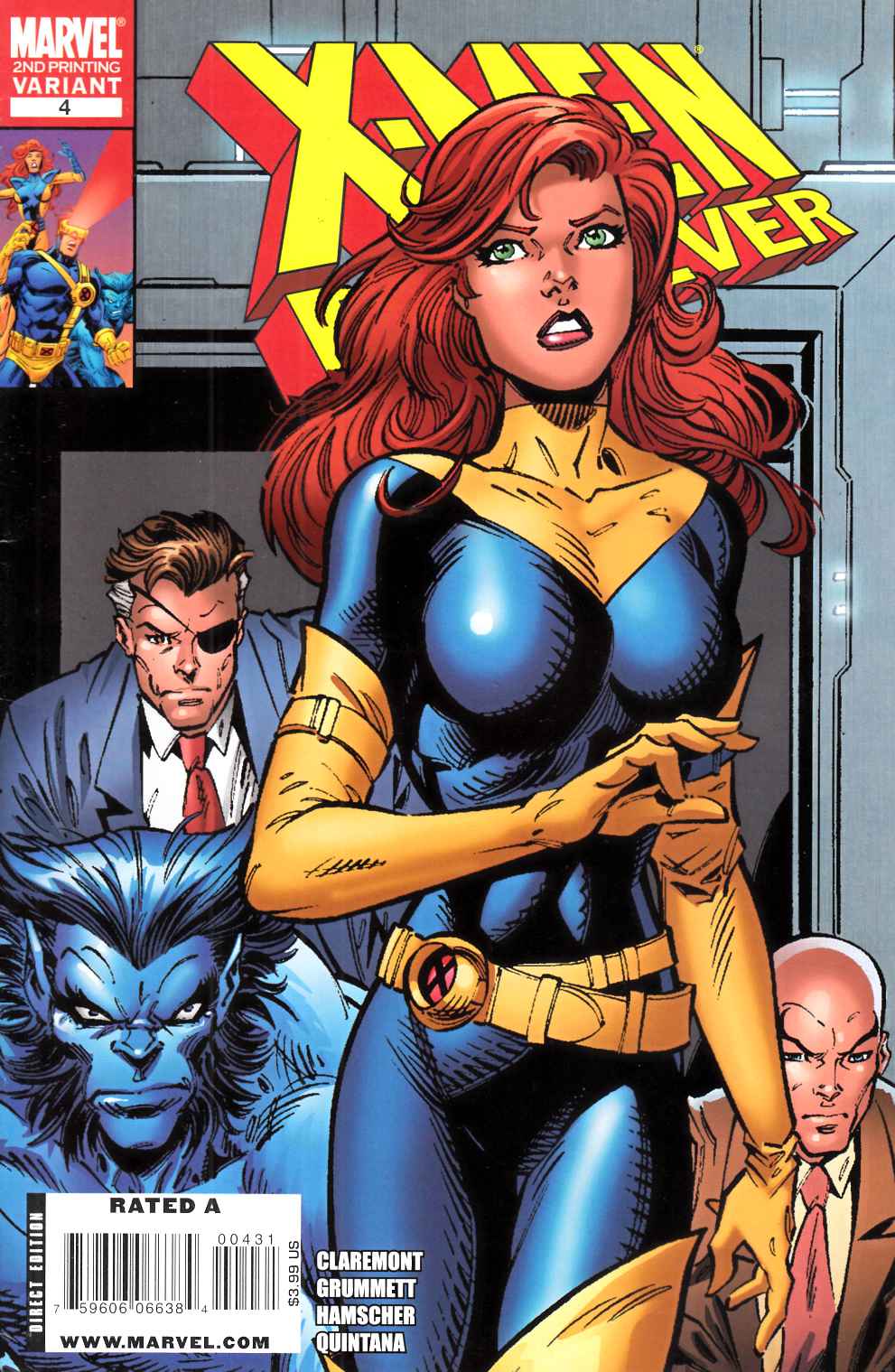 X-Men Forever #4 Second Printing Very Fine Minus (7.5) [Marvel Comic] LARGE