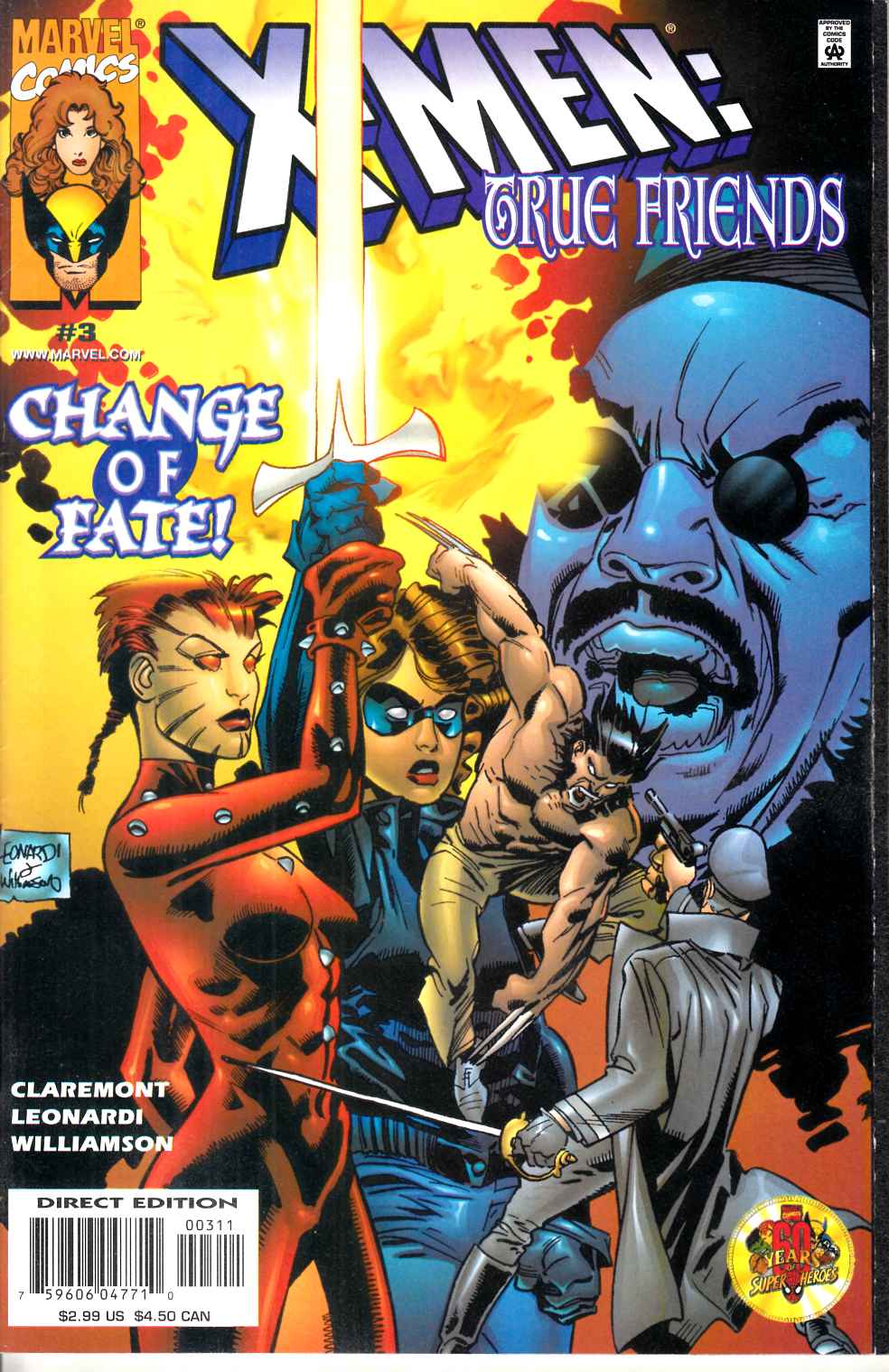 X-Men True Friends #3 Very Fine (8.0) Marvel Comic] THUMBNAIL