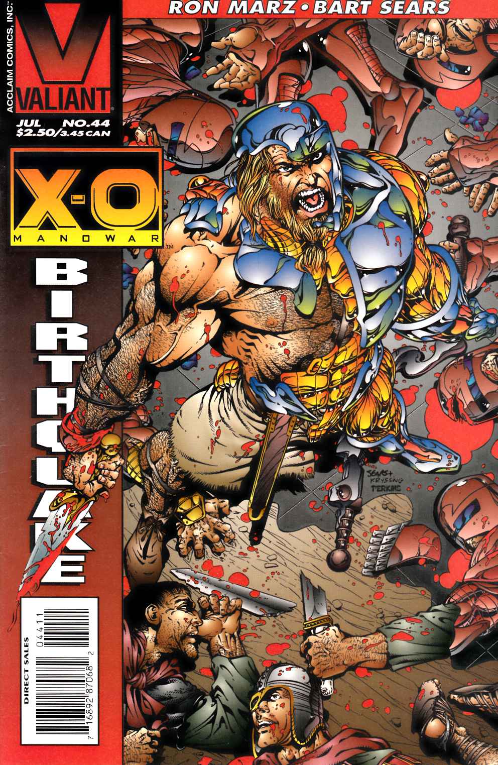 X-O Manowar #44 Near Mint Minus (9.2) [Valiant Comic] THUMBNAIL