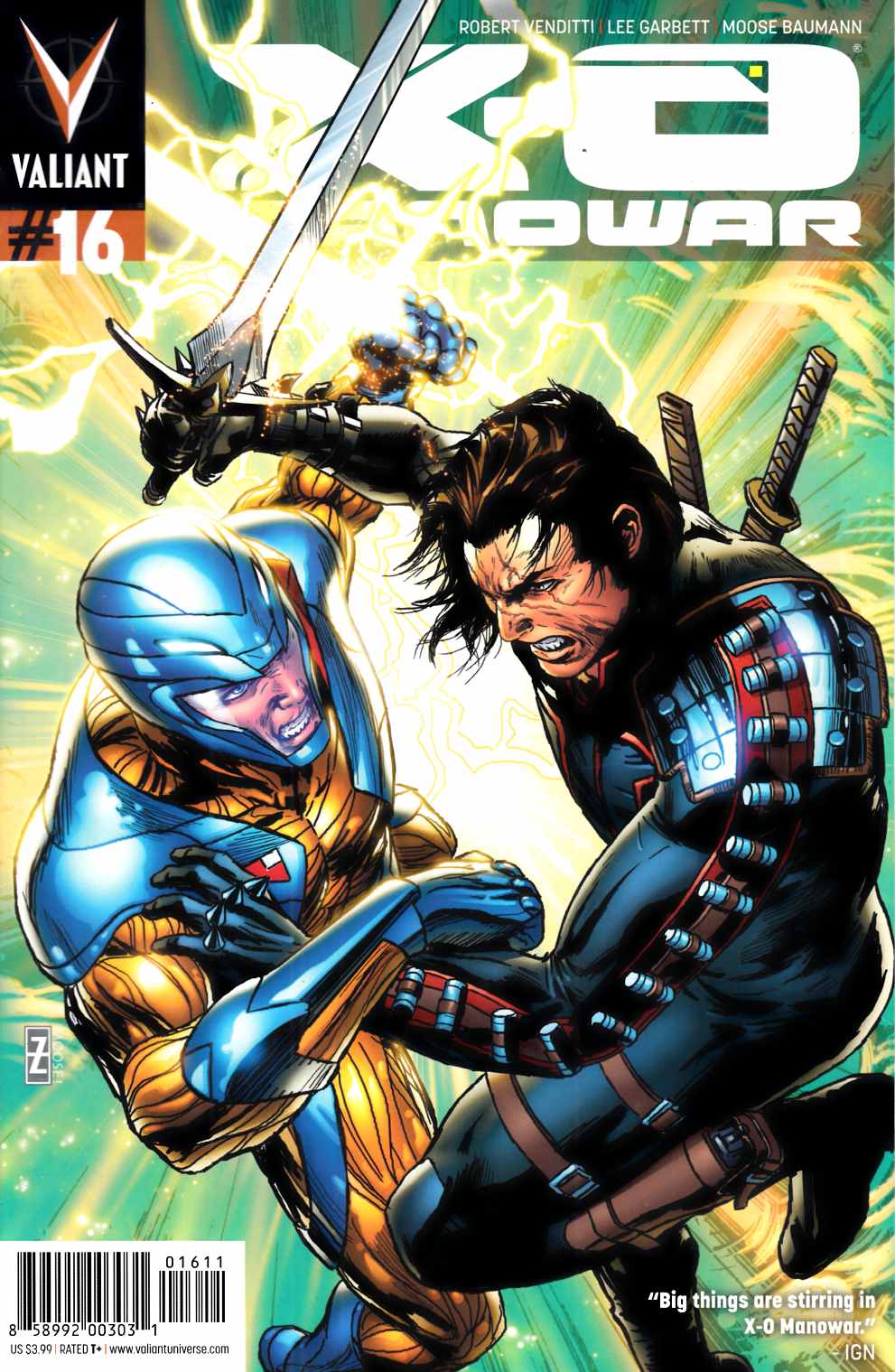 X-O Manowar #16 Near Mint (9.4) [Valiant Comic] THUMBNAIL