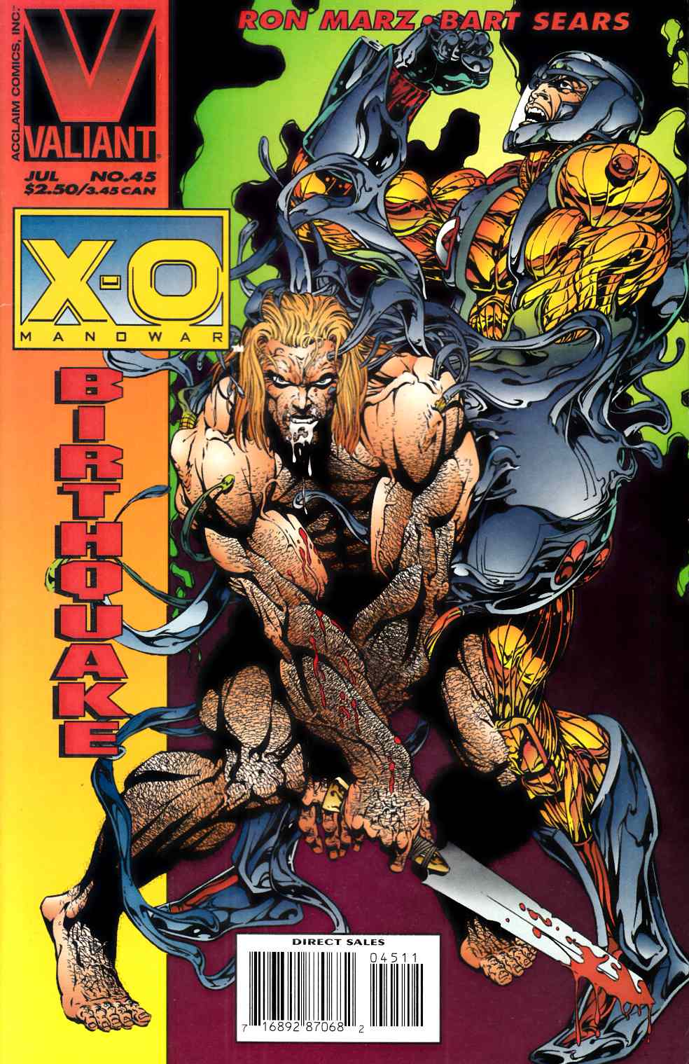 X-O Manowar #45 Very Fine (8.0) [Valiant Comic] THUMBNAIL